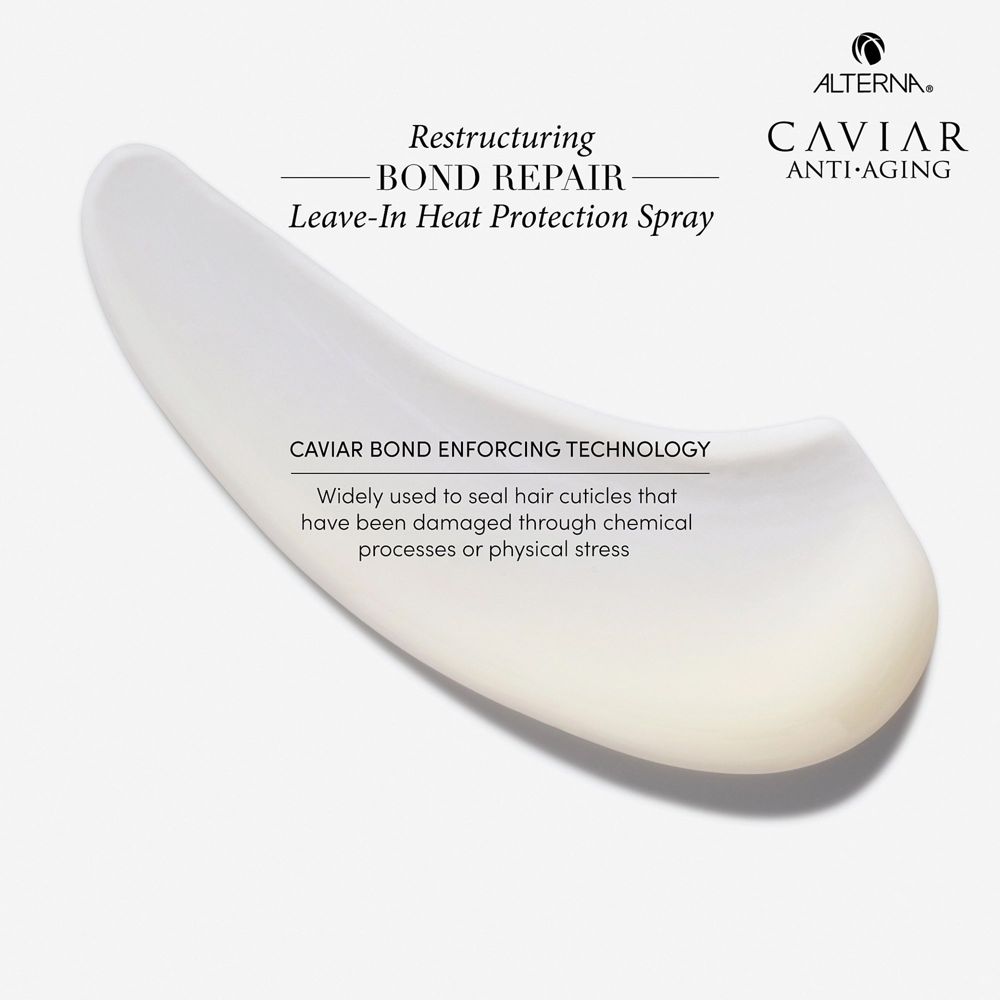 بخاخ حماية الشعر من الحرارة كافيار انتي-ايجينج ريستراكتشر بوند ريبير يترك على الشعر