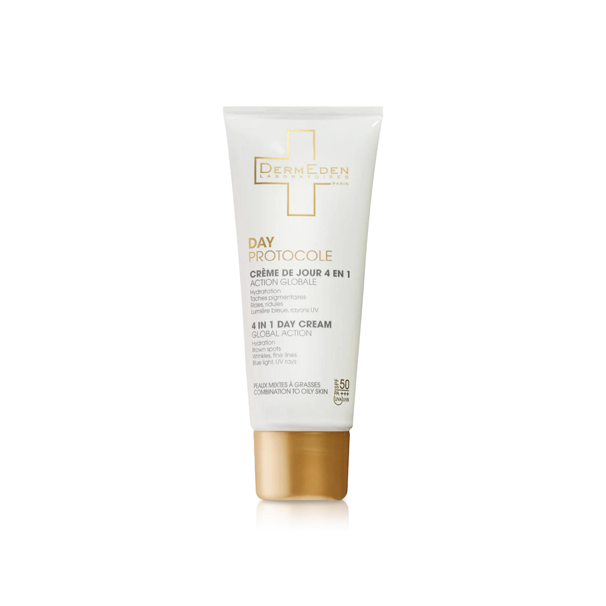 كريم النهار داي بروتوكول جلوبال أكشن 4 في 1 مع SPF 50 للبشرة الدهنية