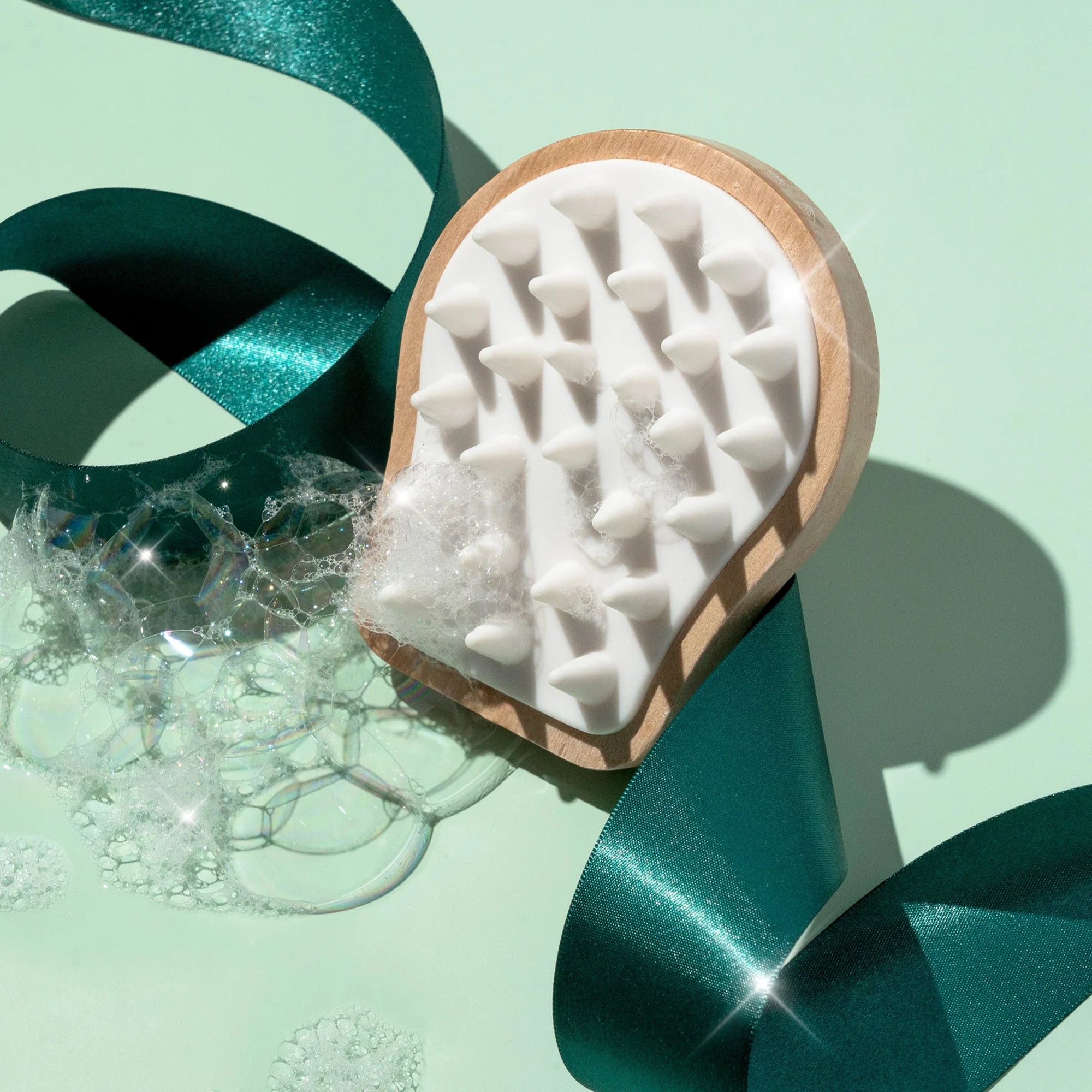 Shower scalp massager