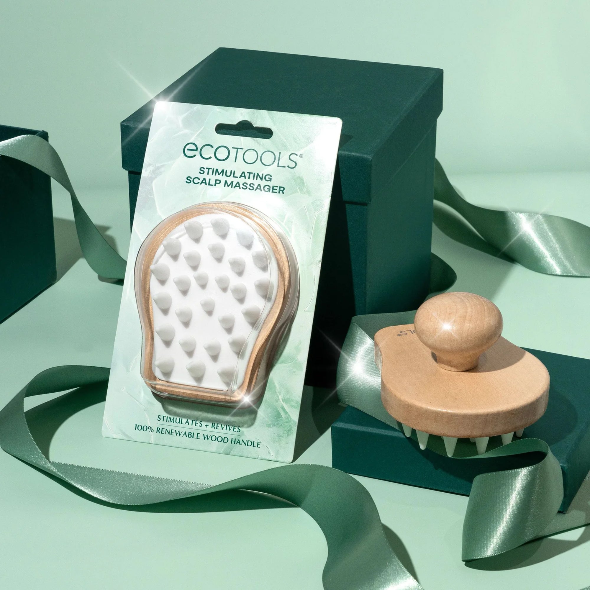 Shower scalp massager