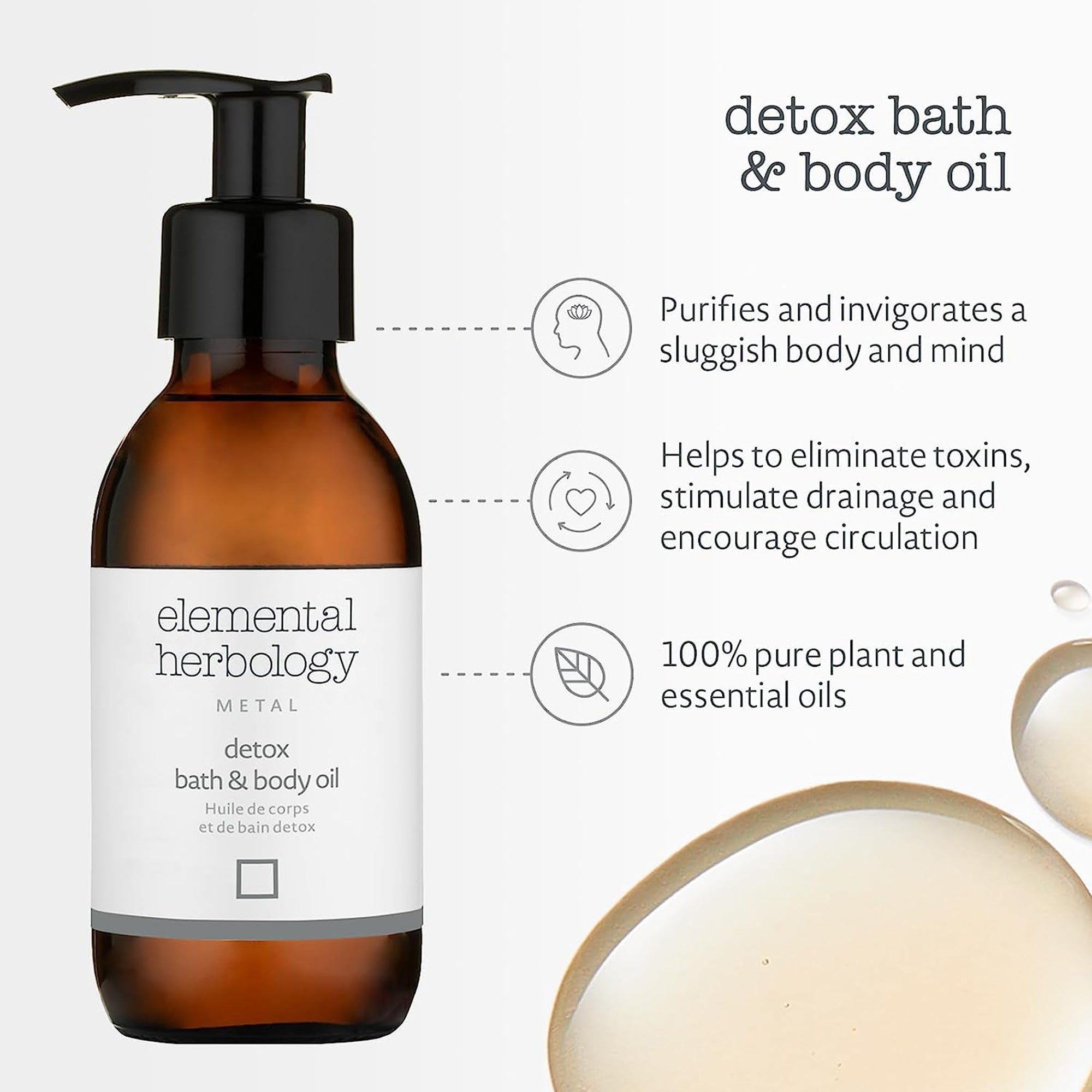 زيت الاستحمام والجسم المزيل للسموم