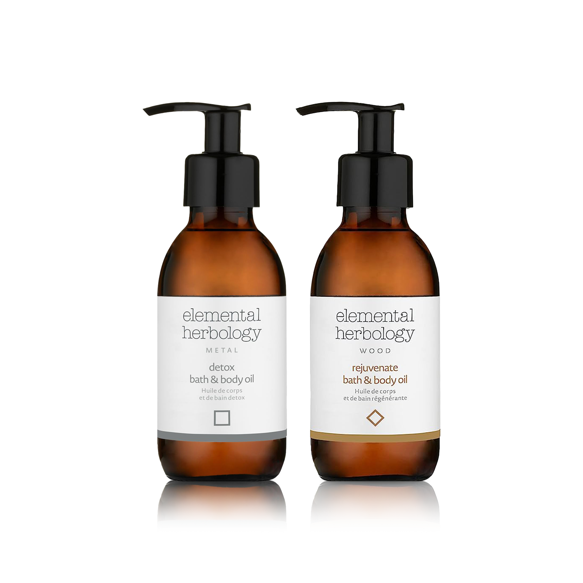 Elemental Herbology-Detox & Rejuvenate Bath & Body Oil Set