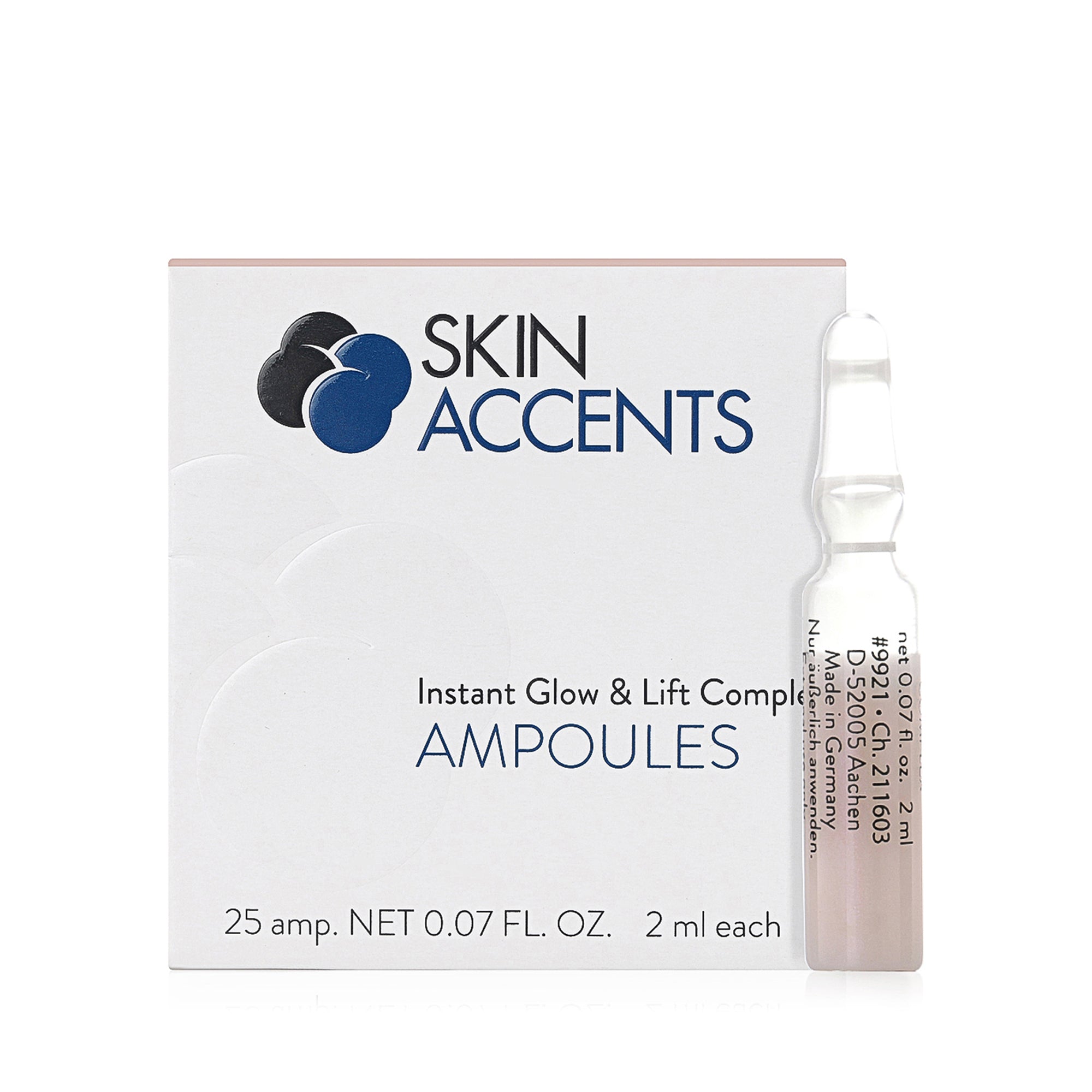 Skin Accents Instant Glow & Lift Complex Ampoules