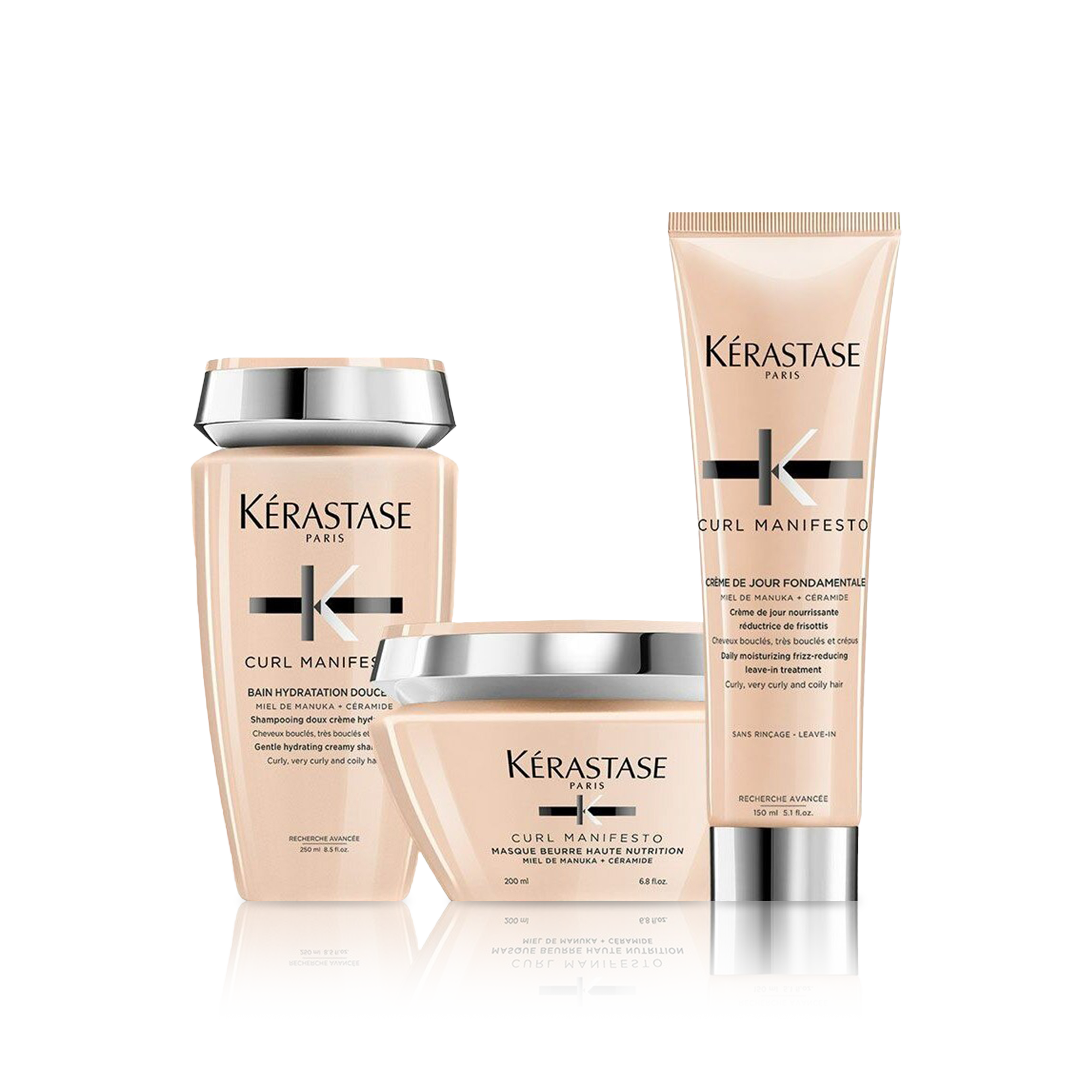 مجموعة كيرل منيفيسو لأساسيات العناية بالشعر