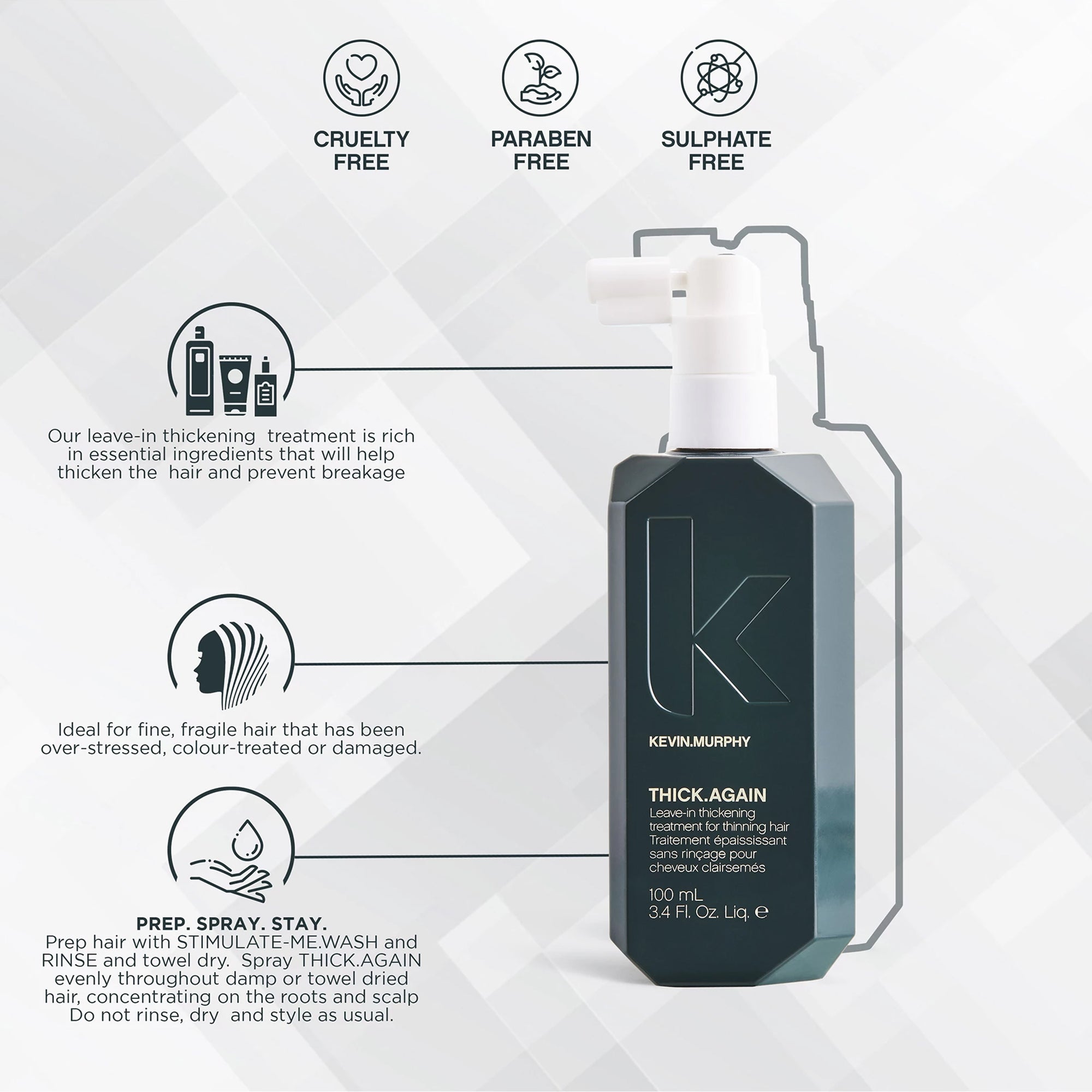 Thick.Again Leave-In Thickening Treatment For Thinning Hair