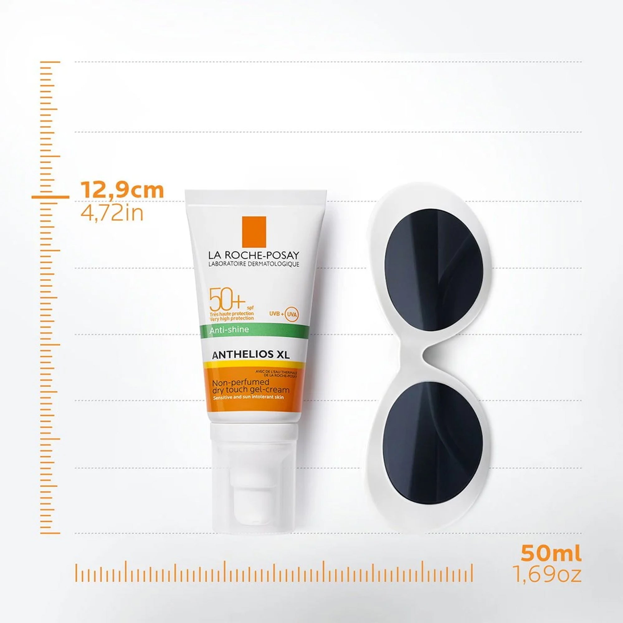 واقي شمس أنثيلوس إكس إل جل كريم جاف الملمس SPF50+ غير معطّر