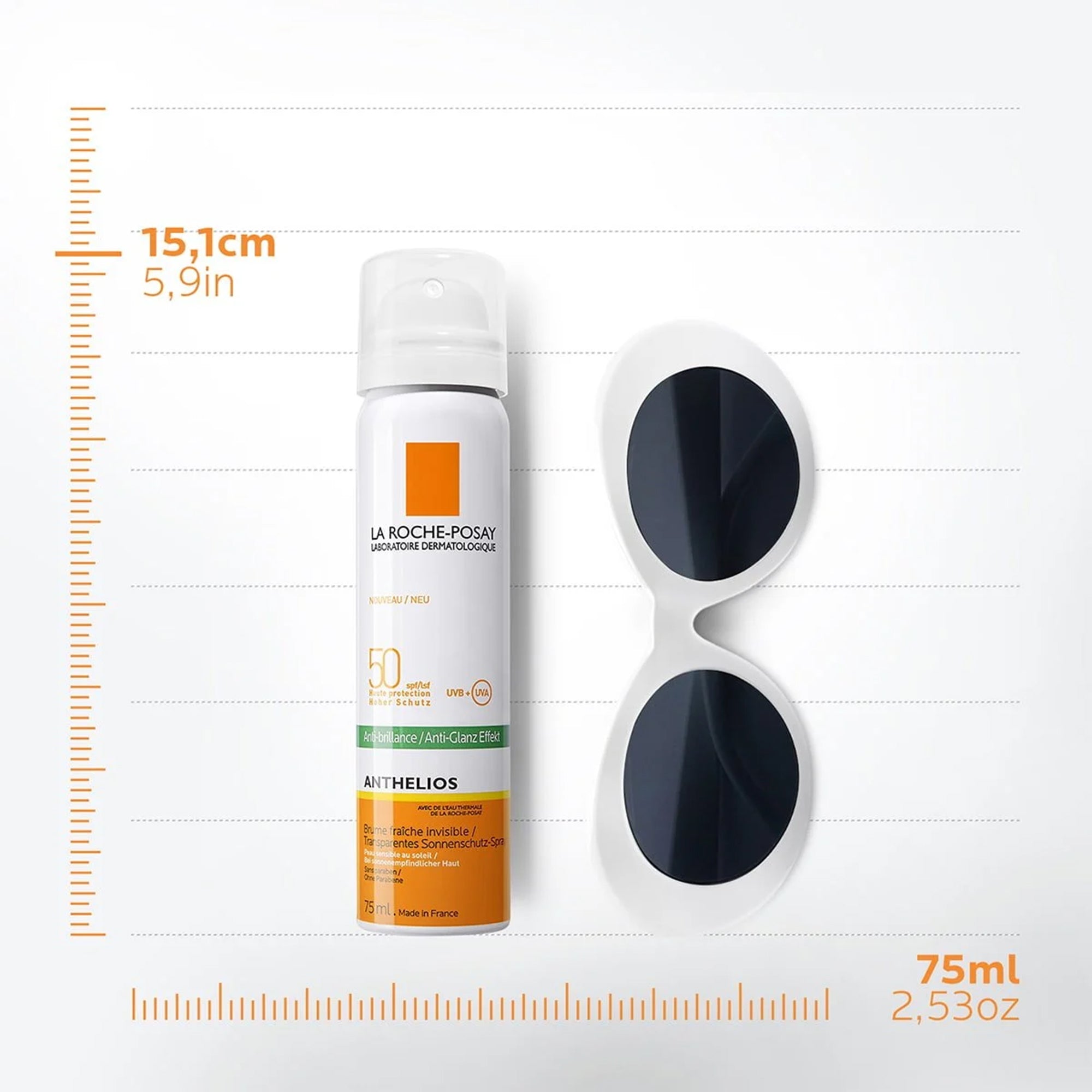 بخاخ أنثيليوس منعش مضاد للمعان مع SPF50