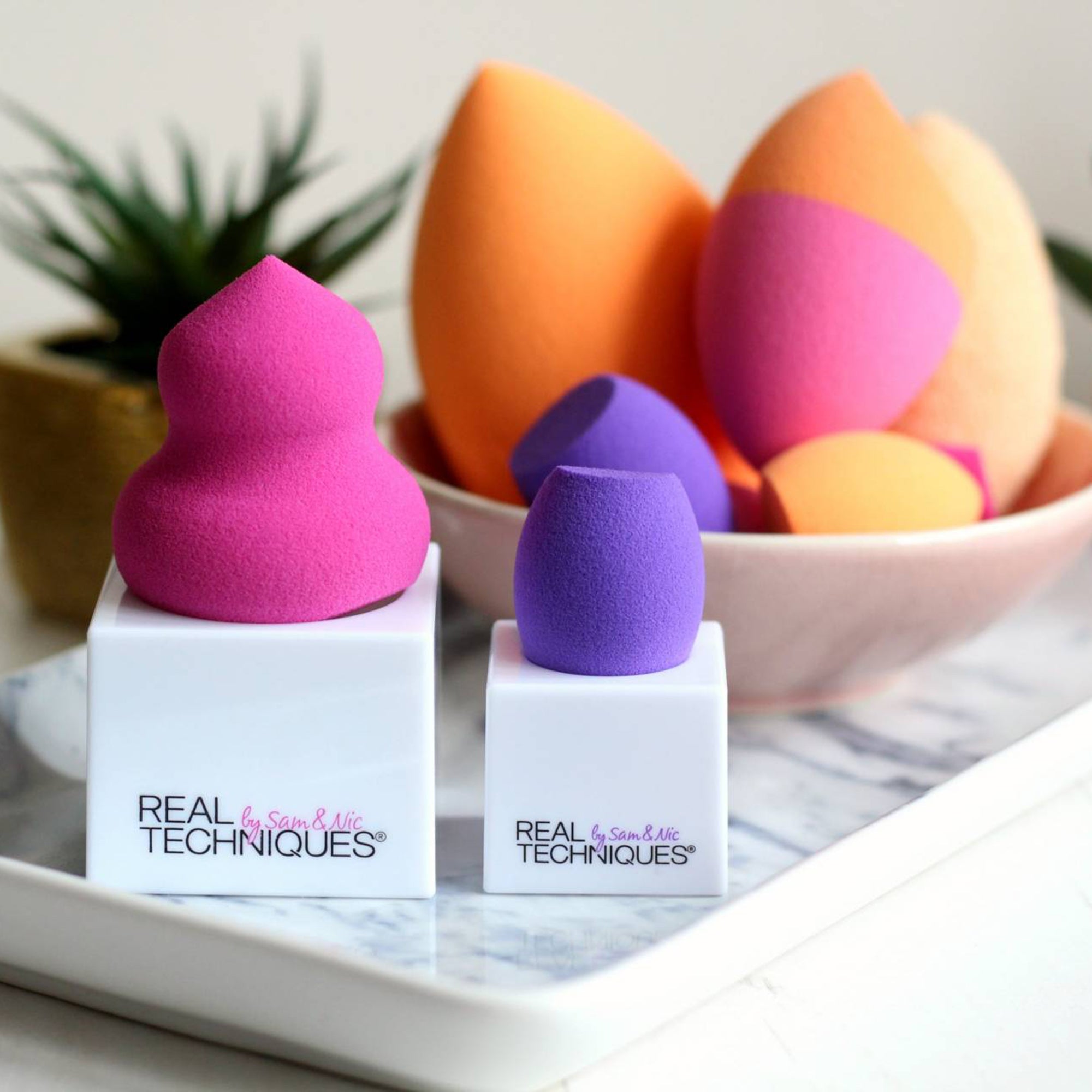 2 Miracle Sponges + 2 Stands