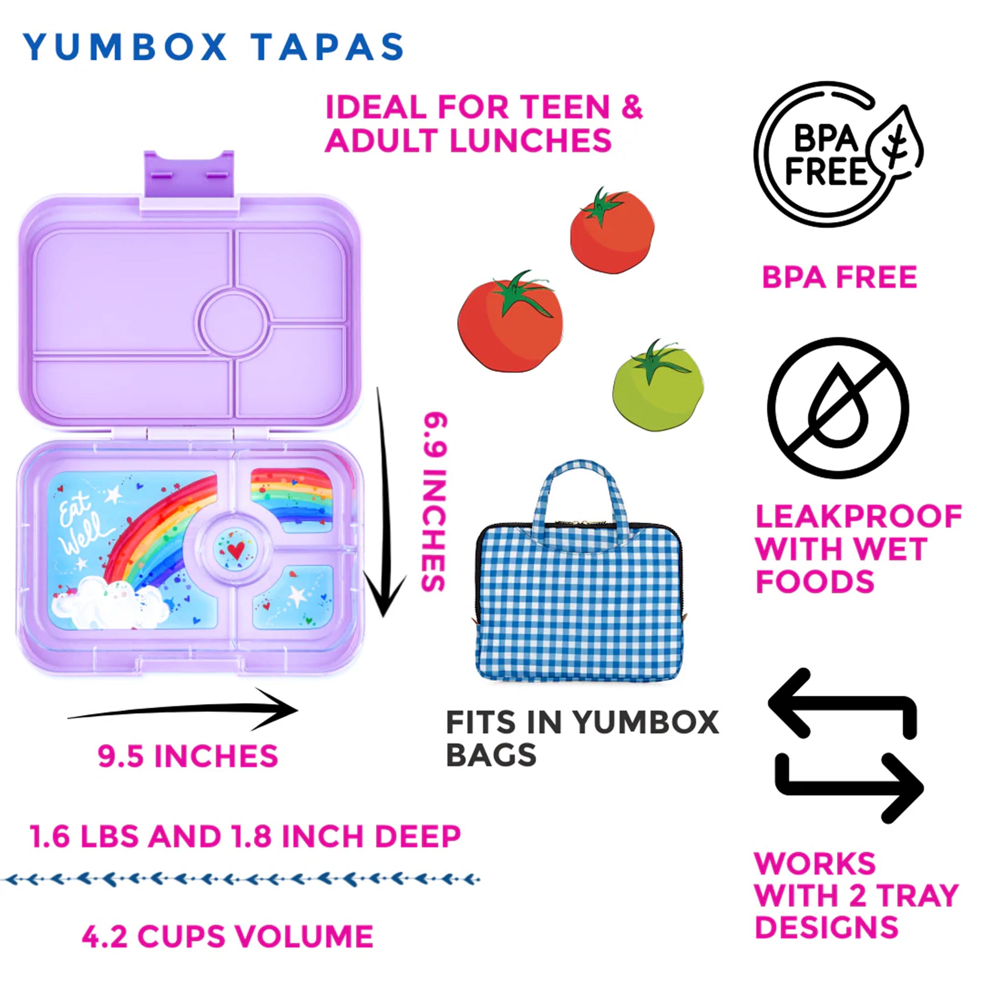 Seville Purple - Rainbow Tapas Lunchbox