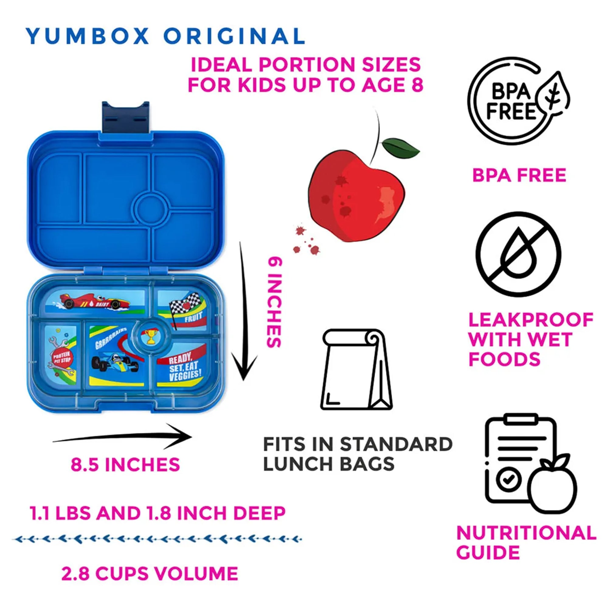 Surf Blue - Race Car Lunchbox