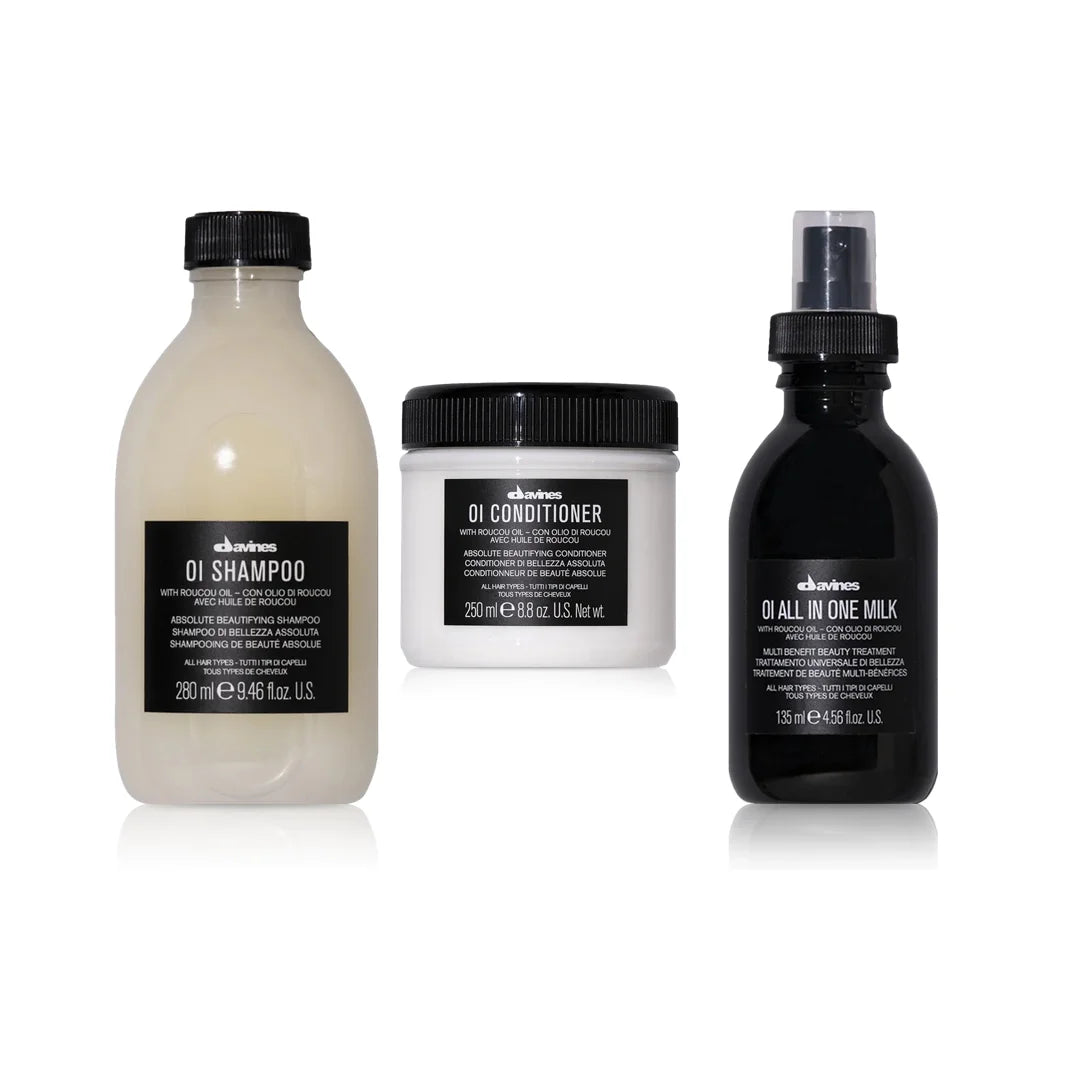 Davines Oi Hair Softening 3-Piece Hair Care