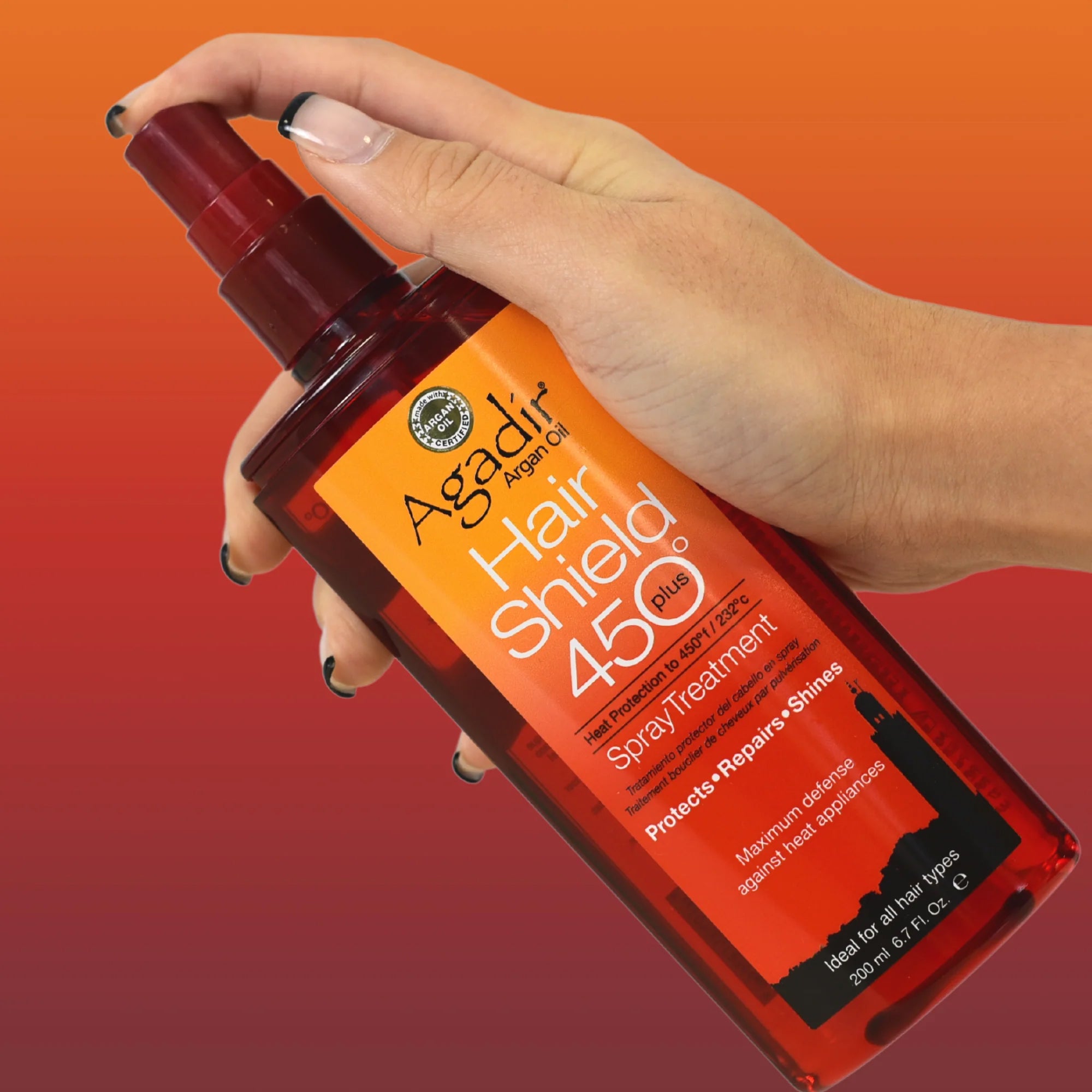 Argan Oil Hair Shield 450 Plus Spray Treatment