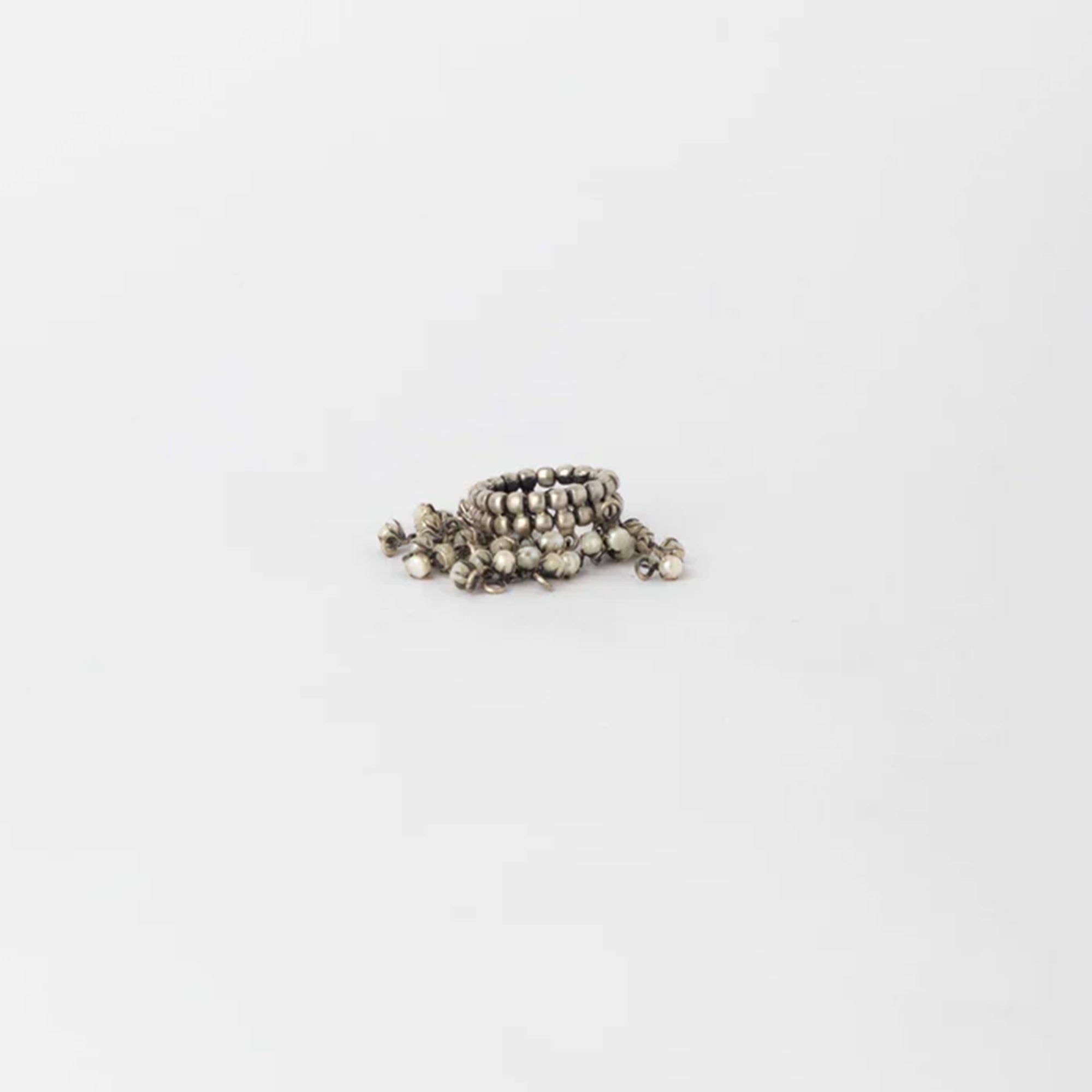 Royal Consort (Glazed In Silver) Nail Ring