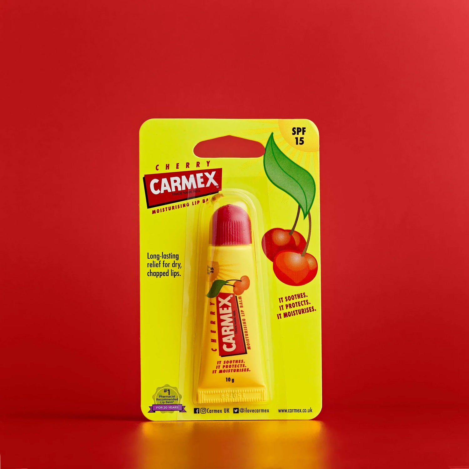 Cherry Flavored Lip Balm Tube