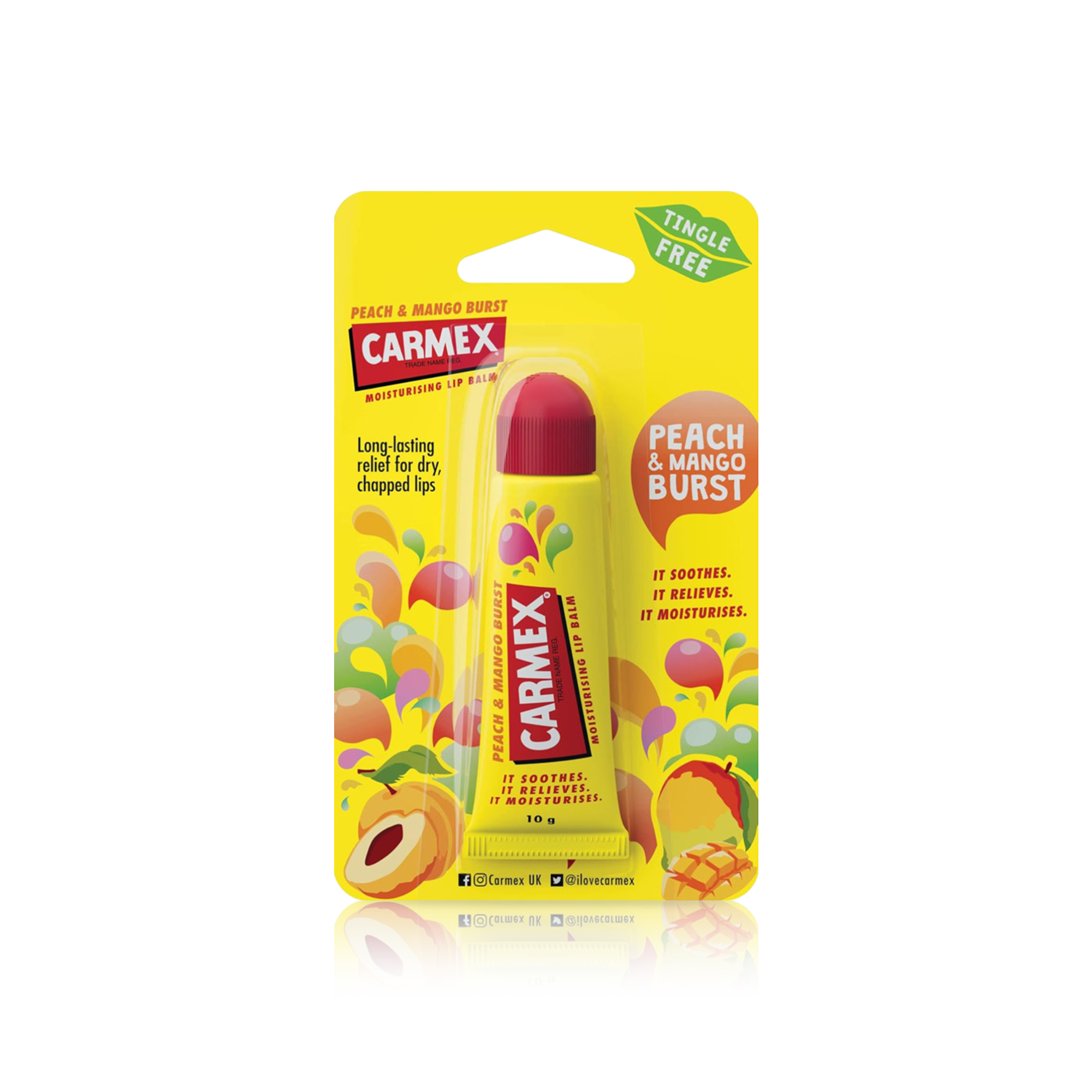 Peach &amp; Mango Moisturizing Lip Balm Tube