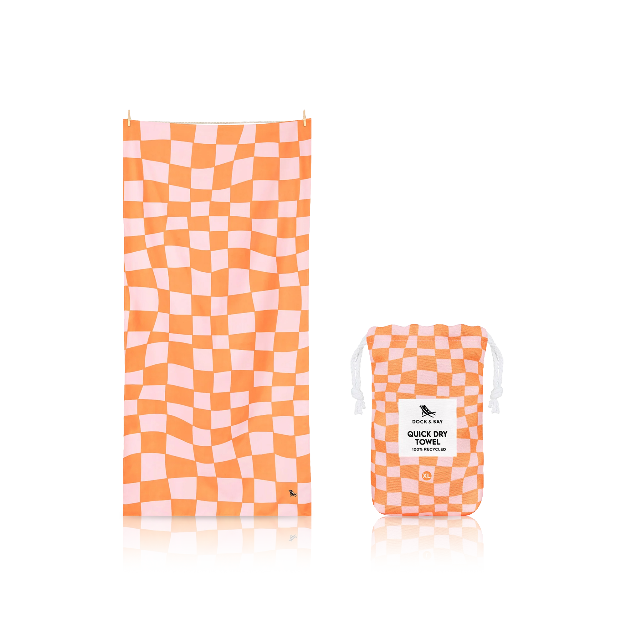 Groovy Check Beach Towel