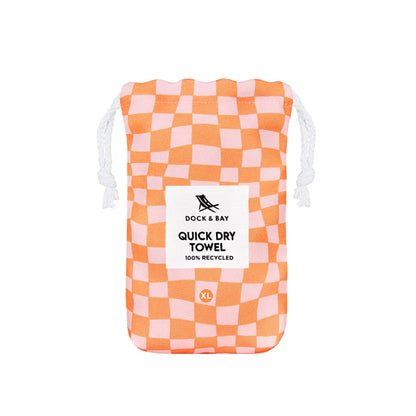 Groovy Check Beach Towel