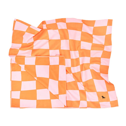 Groovy Check Beach Towel