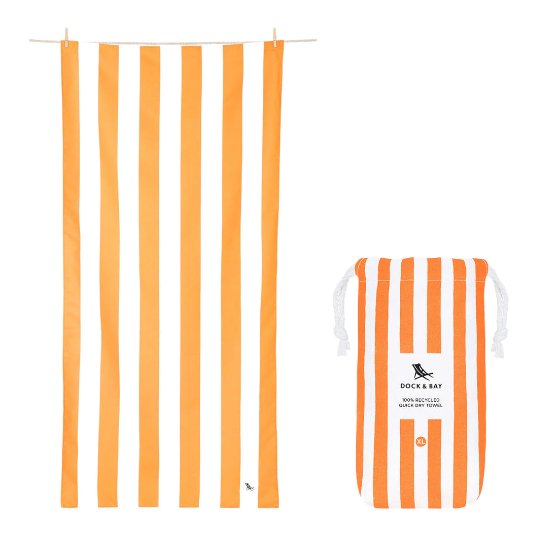Ipanema Orange Beach Towel