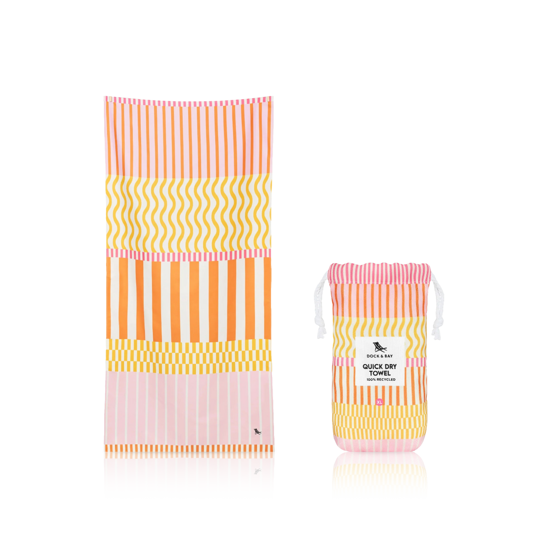 Lemonade Waves Beach Towel