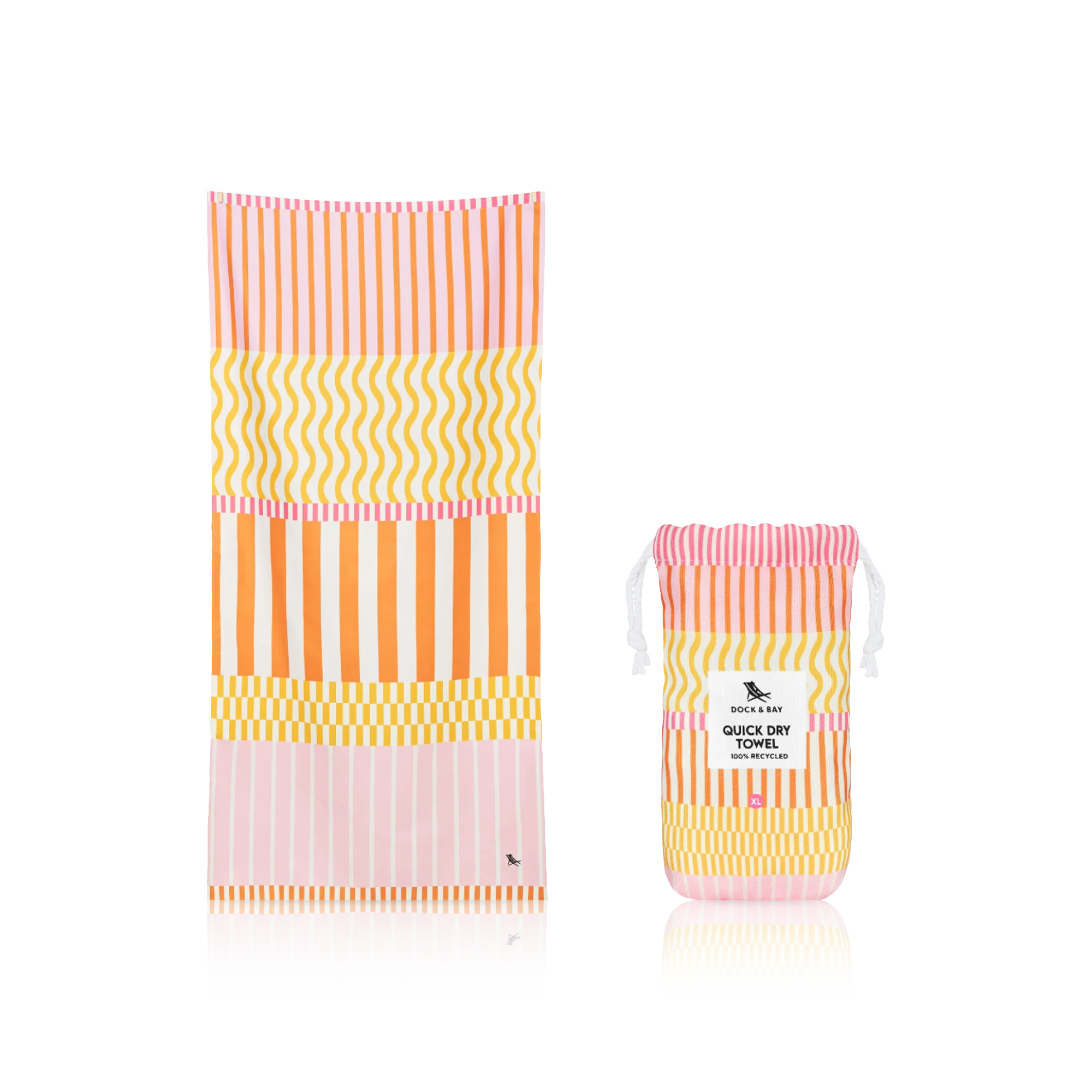 Lemonade Waves Beach Towel