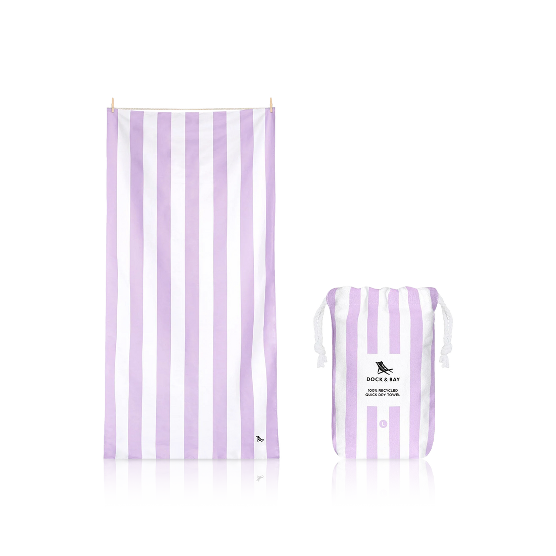 Lombok Lilac Beach Towel