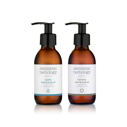 Elemental Herbology-Soothe &amp; Harmony Bath &amp; Body Oil Set