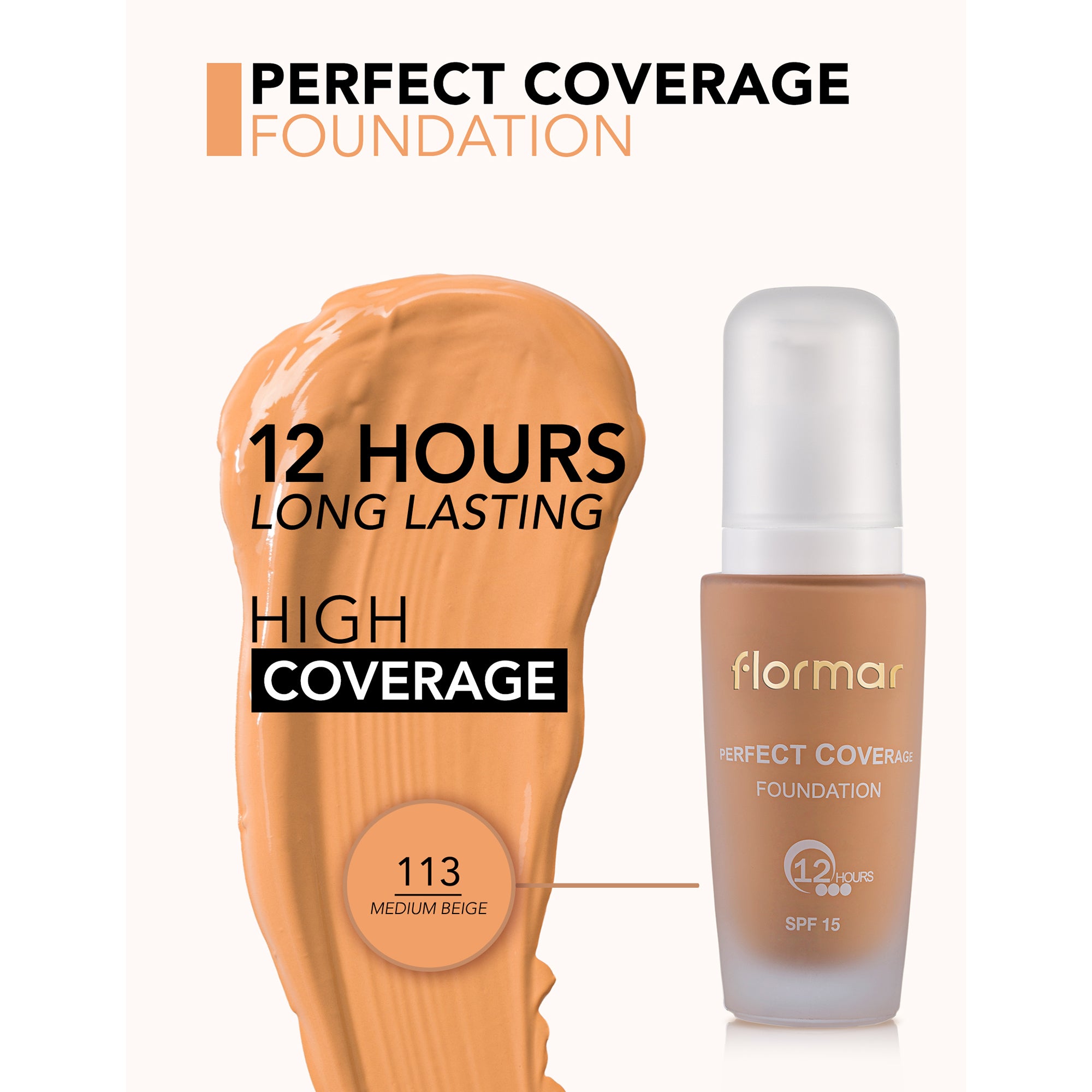 Flormar Perfect Coverage Foundation Duo