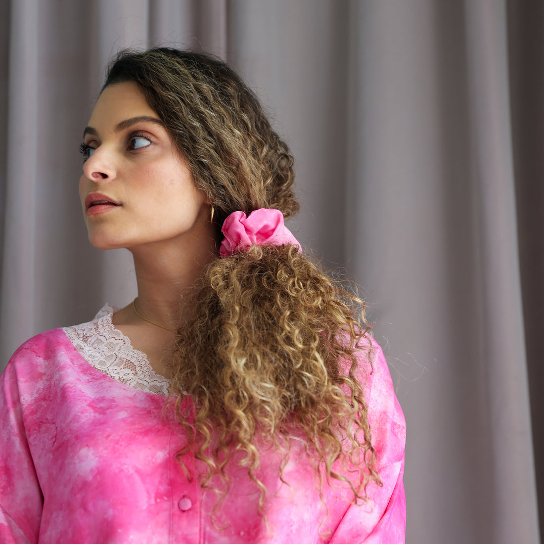 Fuchsia Scrunchie
