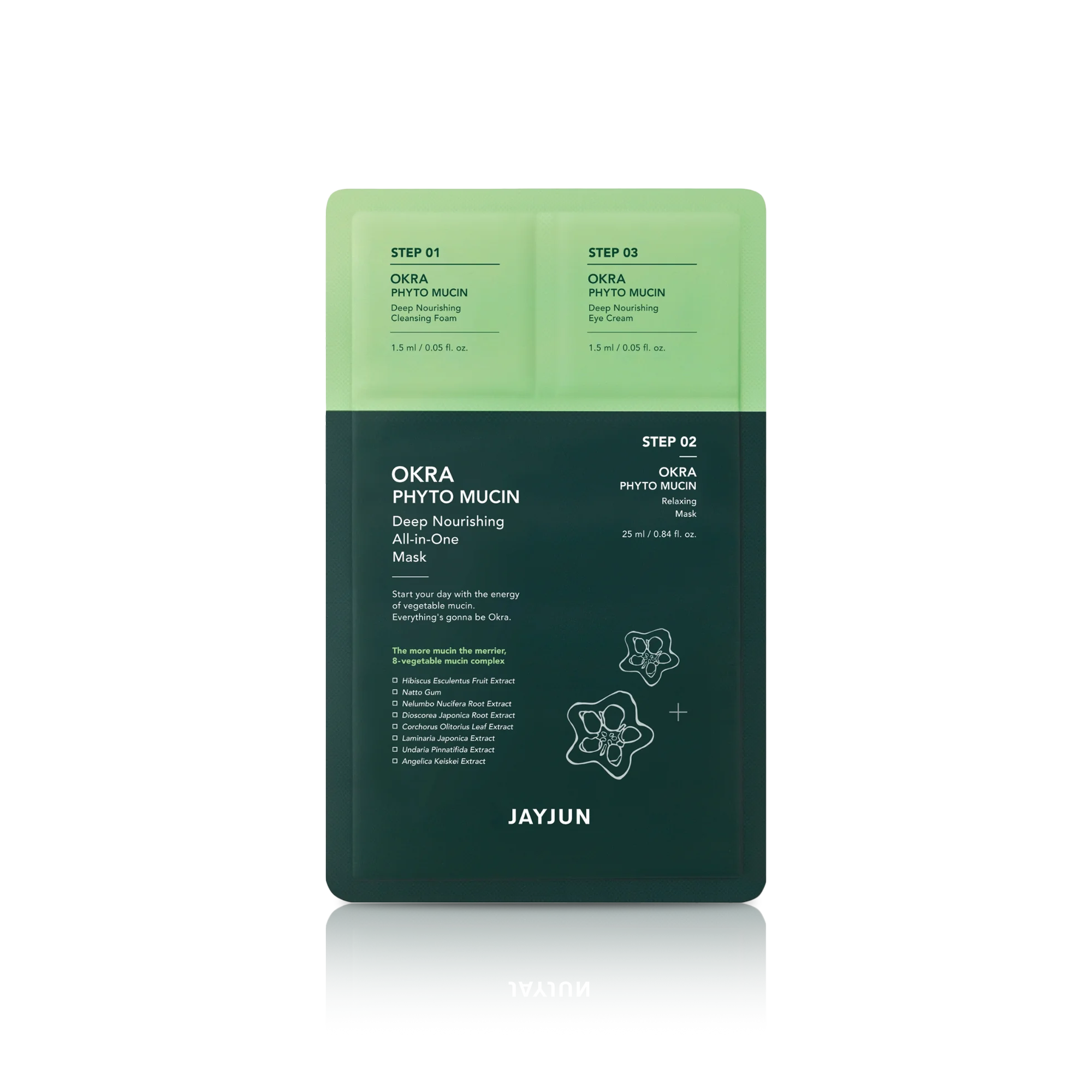 Okra Phyto Mucin Deep Nourishing All-In-One 3 Step Mask