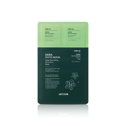 Okra Phyto Mucin Deep Nourishing All-In-One 3 Step Mask