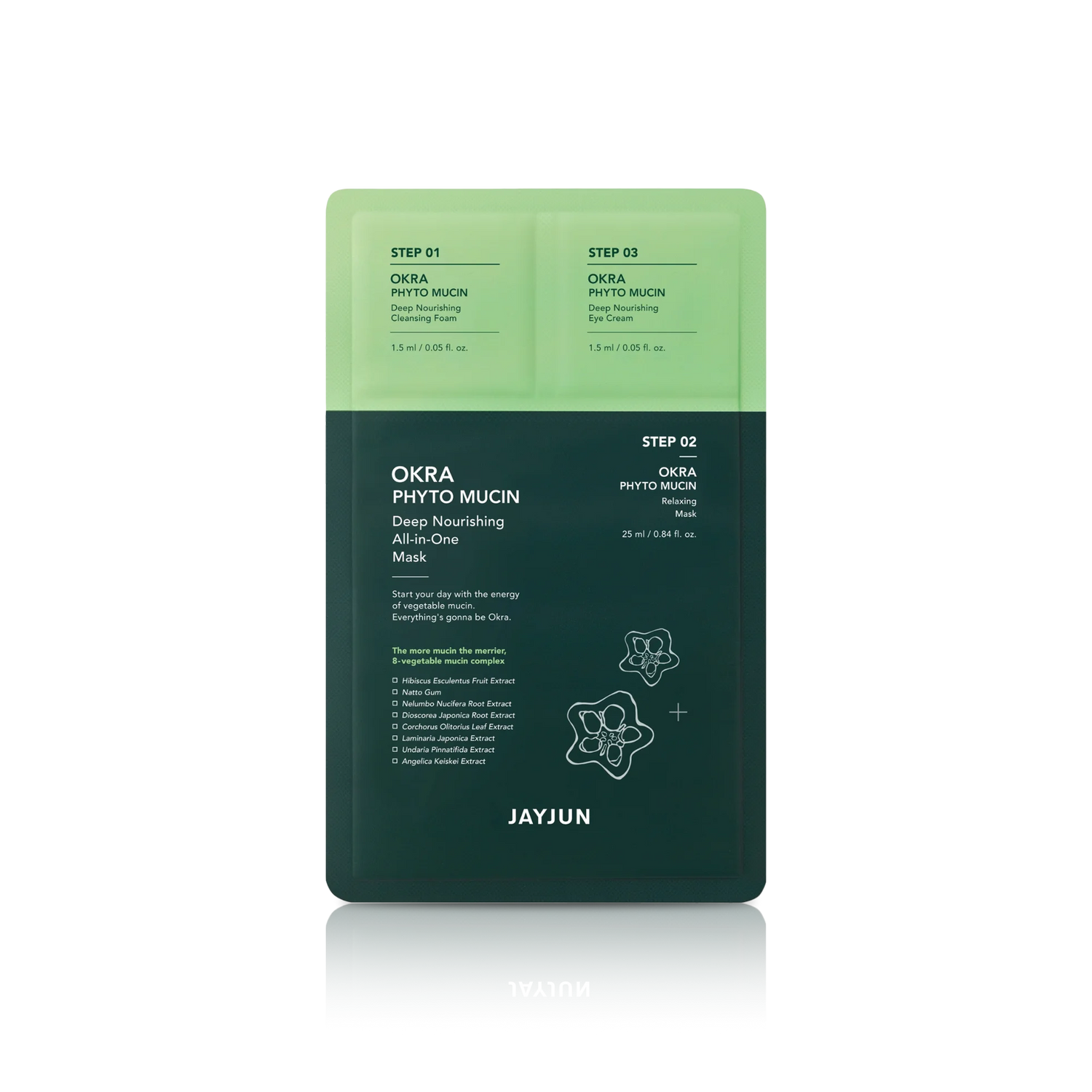 Okra Phyto Mucin Deep Nourishing All-In-One 3 Step Mask