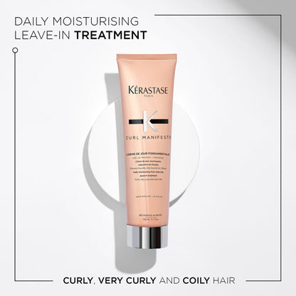 Curl Manifesto Créme De Jour Fondamentale Daily Moisturizing Frizz-Reducing Leave-In Treatment