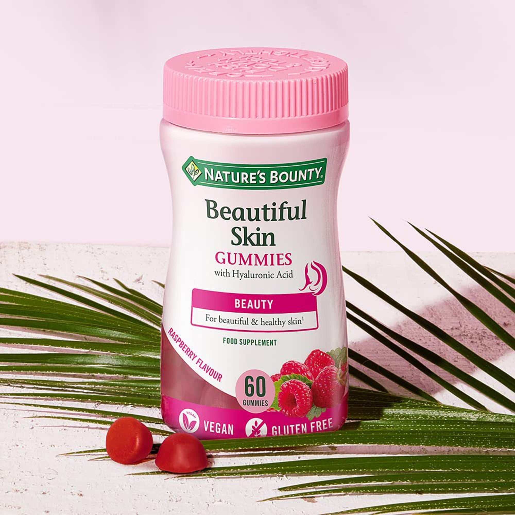 Beautiful Skin Gummies With Hyaluronic Acid - Raspberry