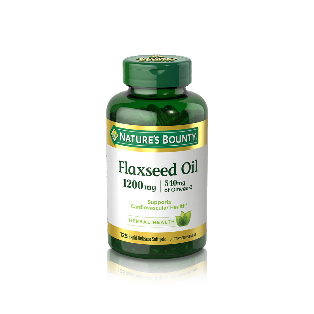 Flaxseed Oil 1,200mg, 540mg of Omega-3