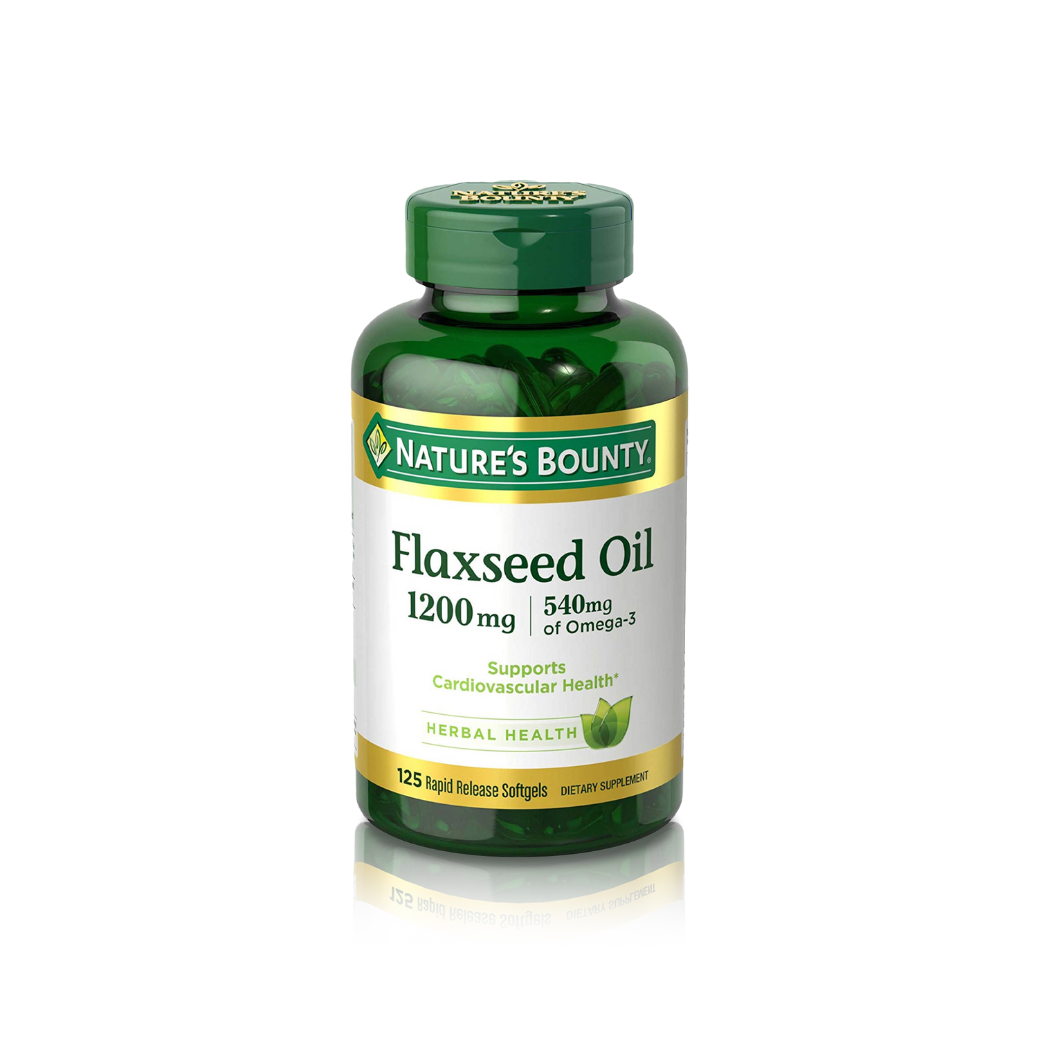 Flaxseed Oil 1,200mg, 540mg of Omega-3