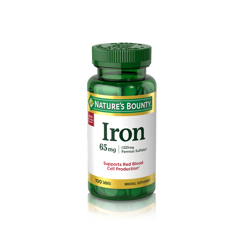 Iron 65mg, 325mg Ferrous Sulfate