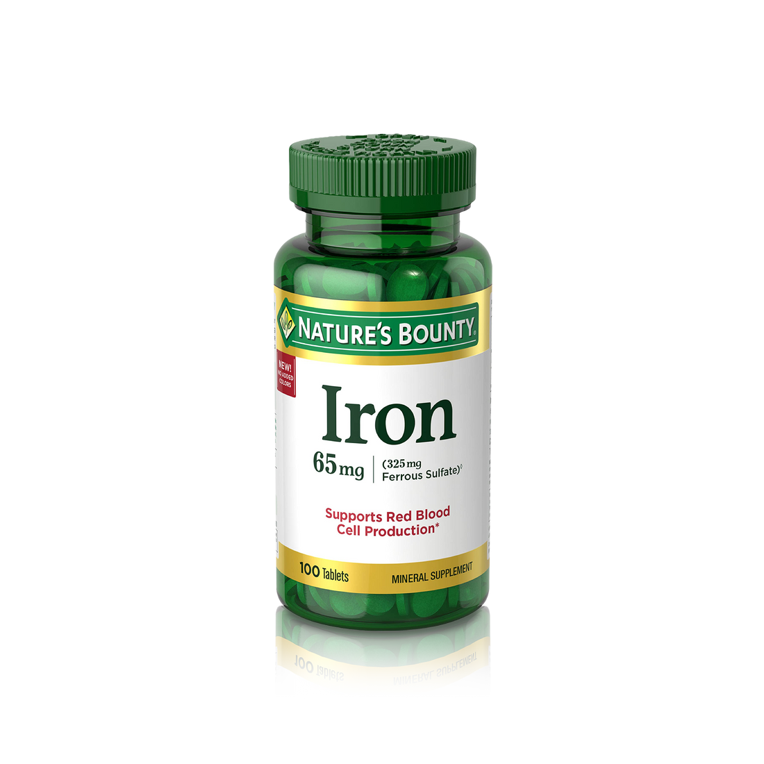 Iron 65mg, 325mg Ferrous Sulfate