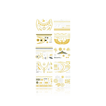 Ancient Element Metallic Tattoo Stickers (10 Sheets)