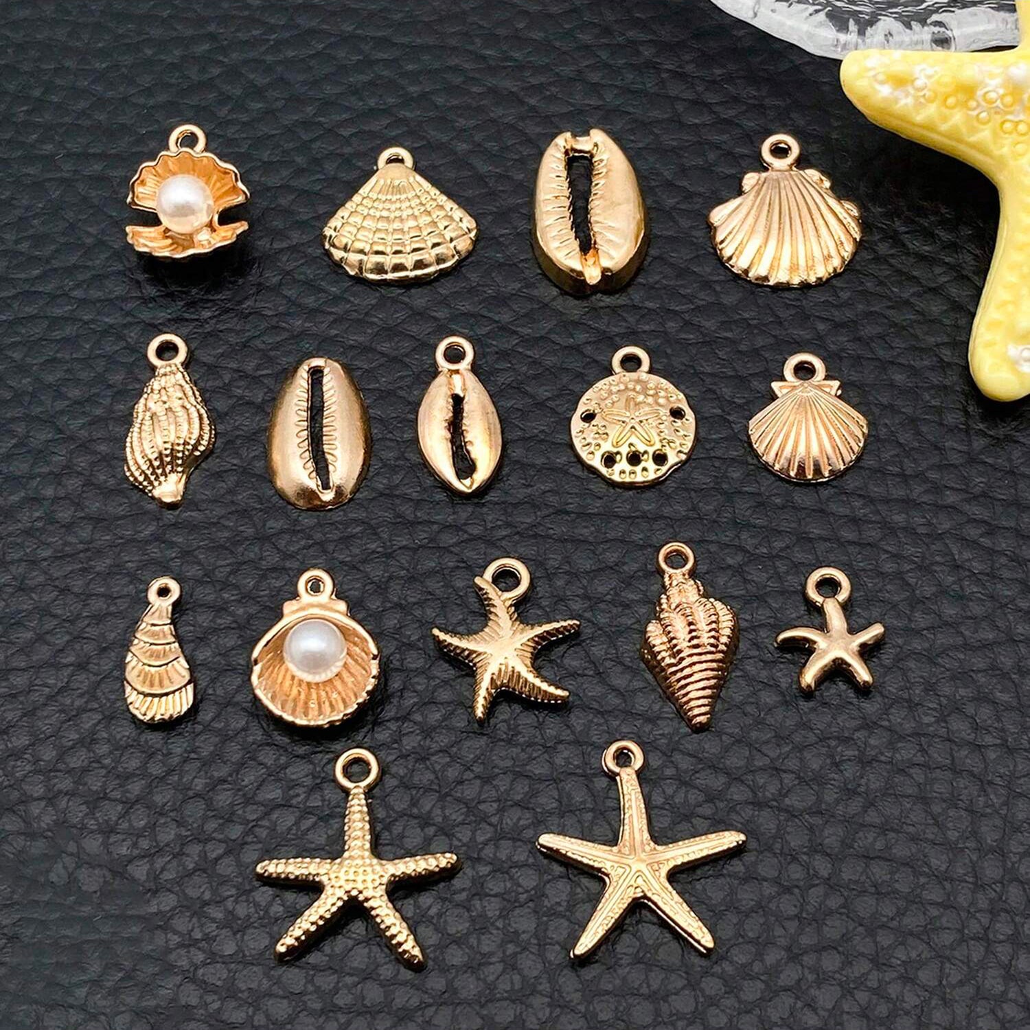 Gold Ocean Charms