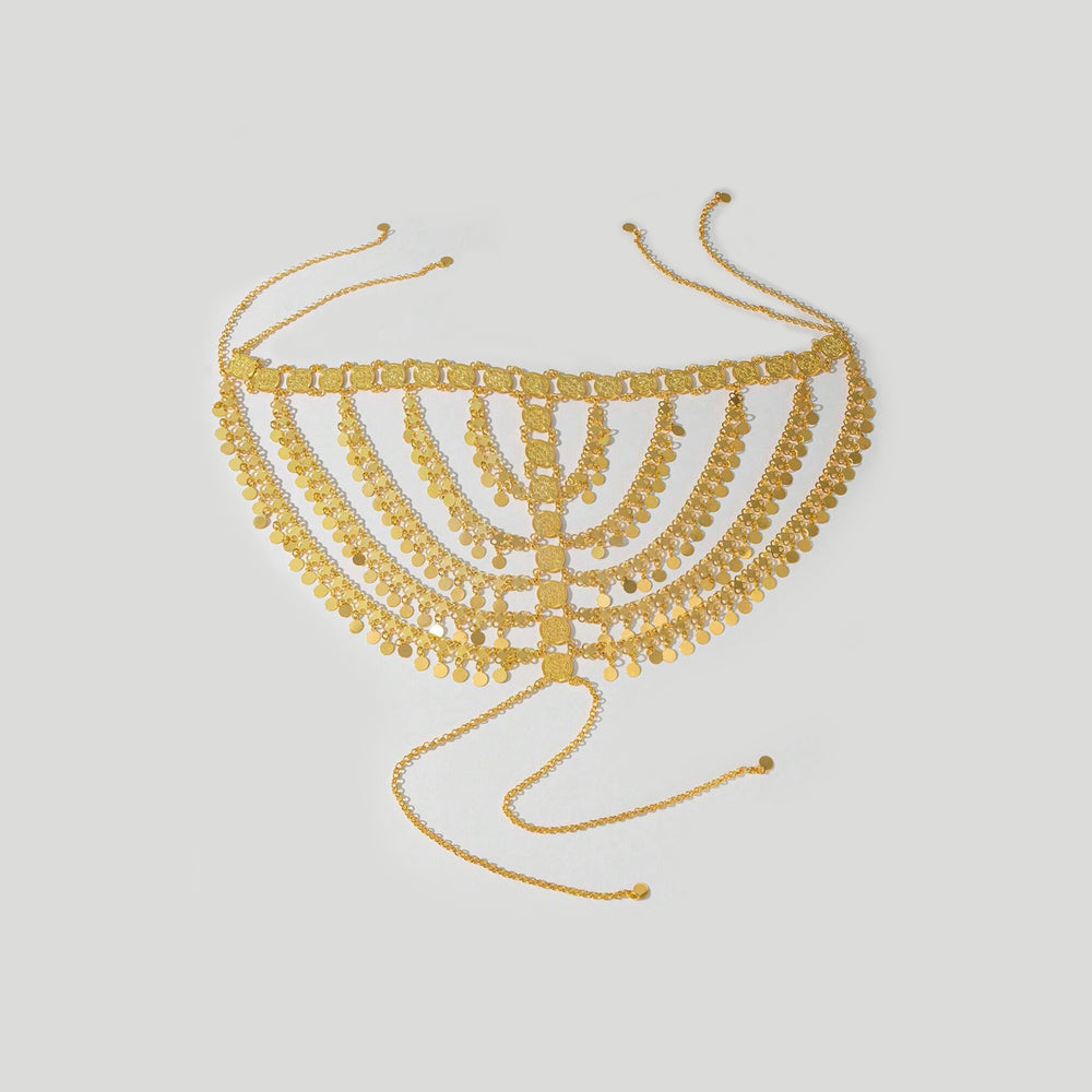 Herseygold Gold-Plated Turkish Kurd Bridal Headdress