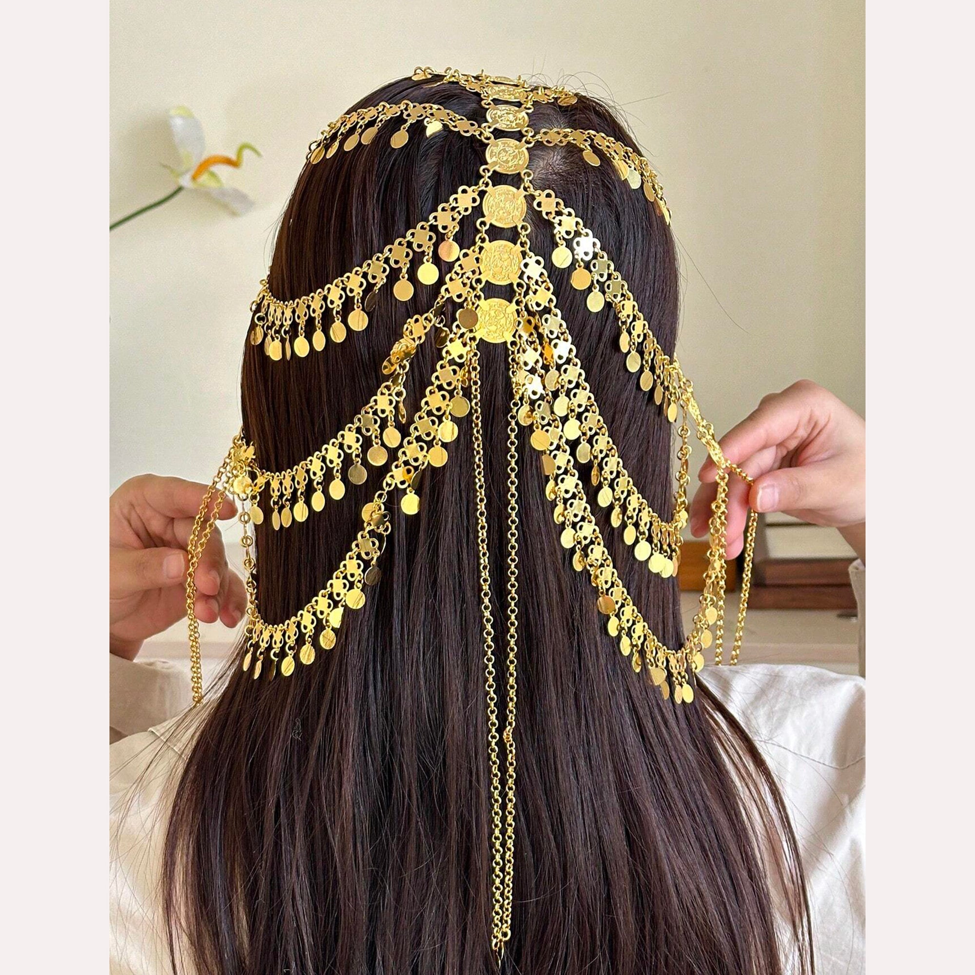 Herseygold Gold-Plated Turkish Kurd Bridal Headdress