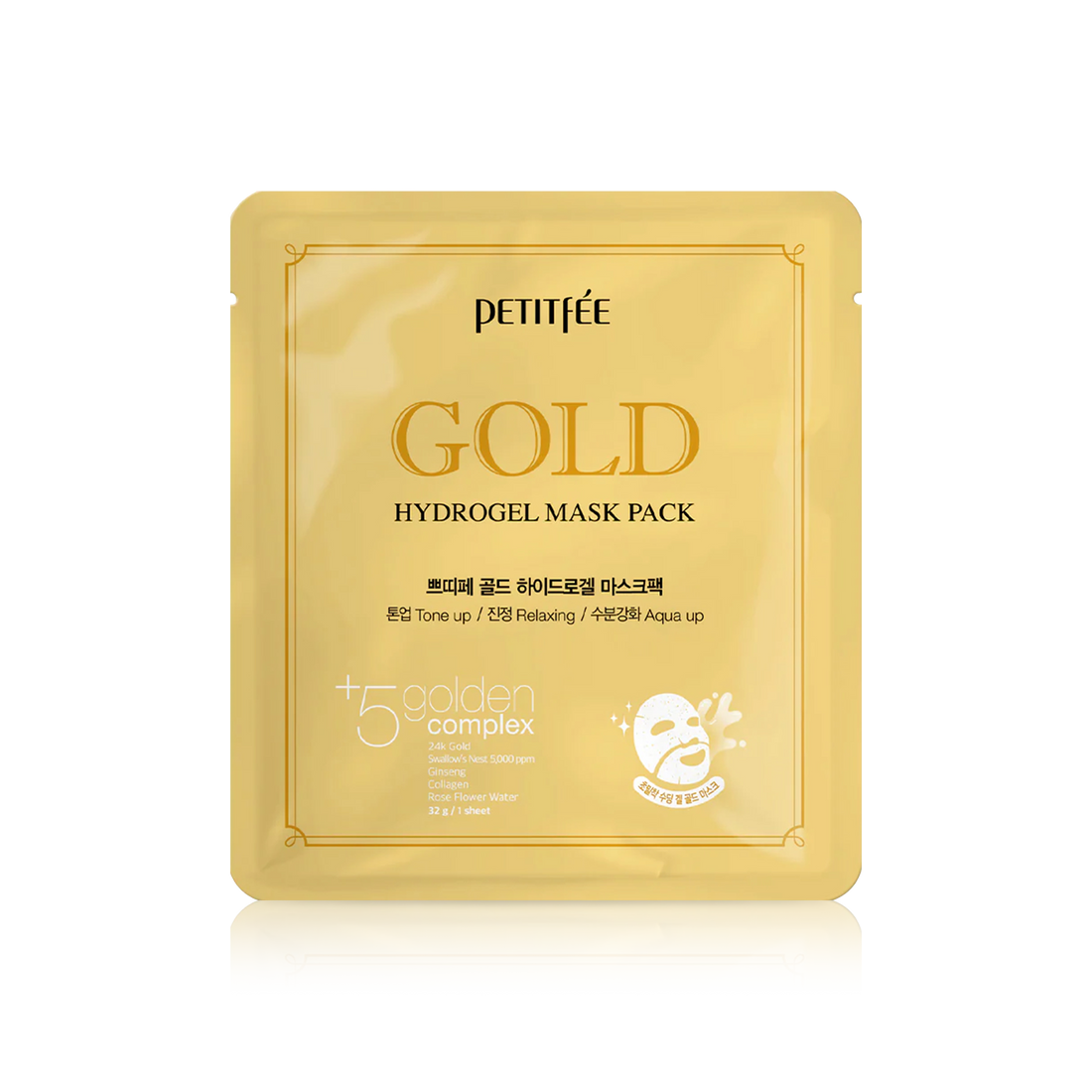 24K Gold Hydrogel Face Mask Sheet