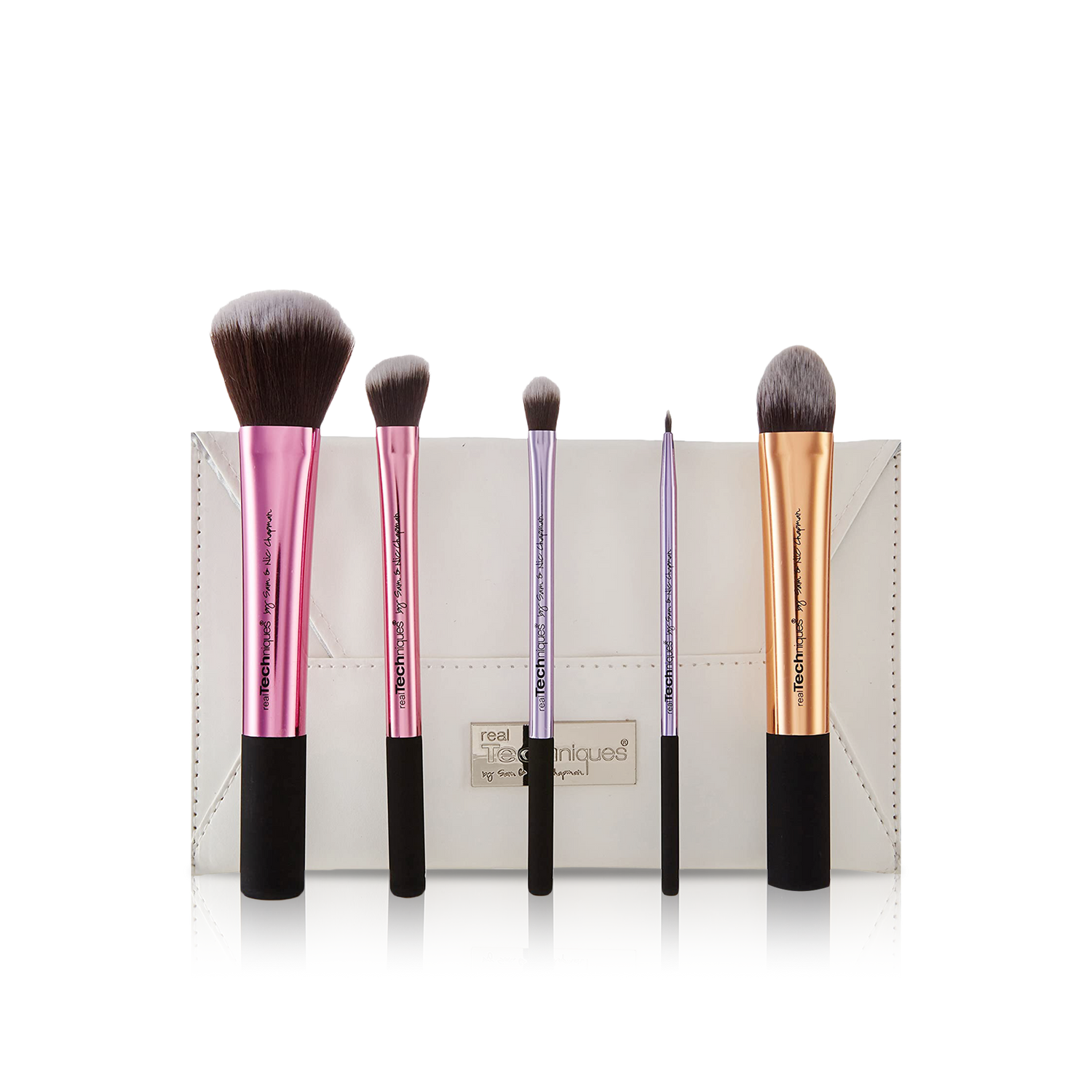 Real Techniques By Sam & Nic Flawless Base Set 2.0 Foundation Brush Set NEW