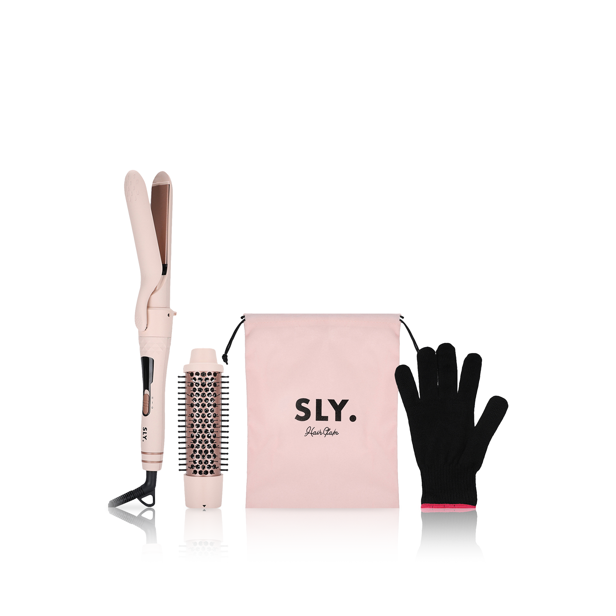 Curling Brush - Rose Pink Straightner &amp; Thermal Brush