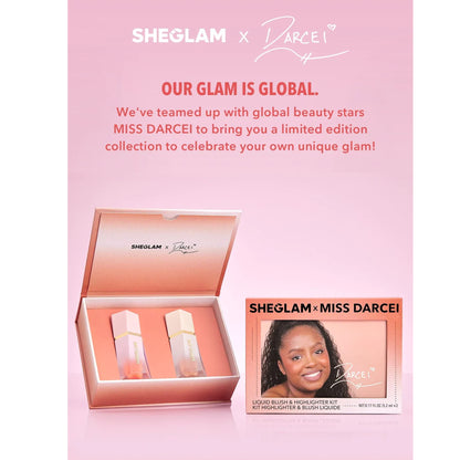 Sheglam X Miss Darcei Liquid Blush &amp; Highlighter Kit