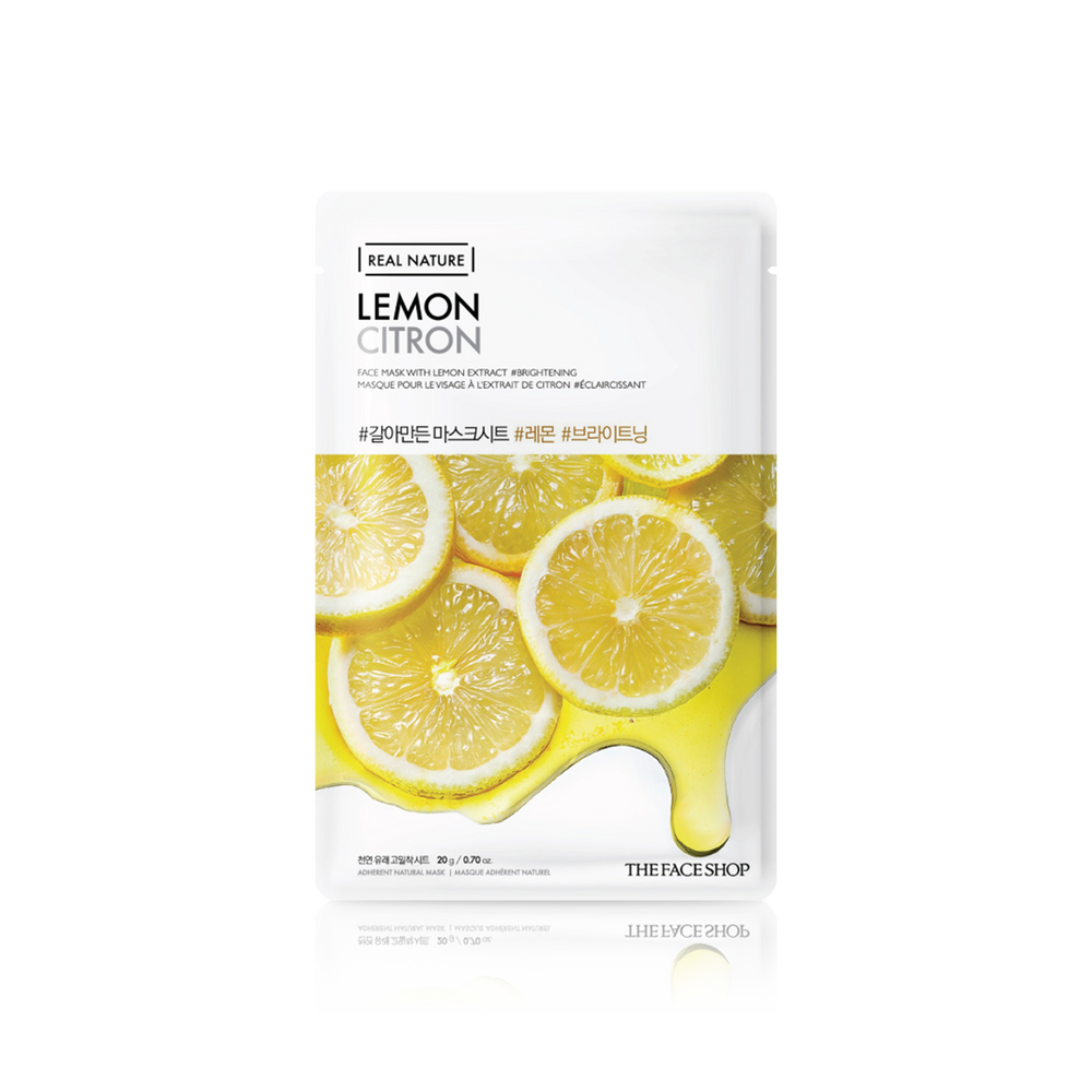 Real Nature Lemon Face Mask Sheet