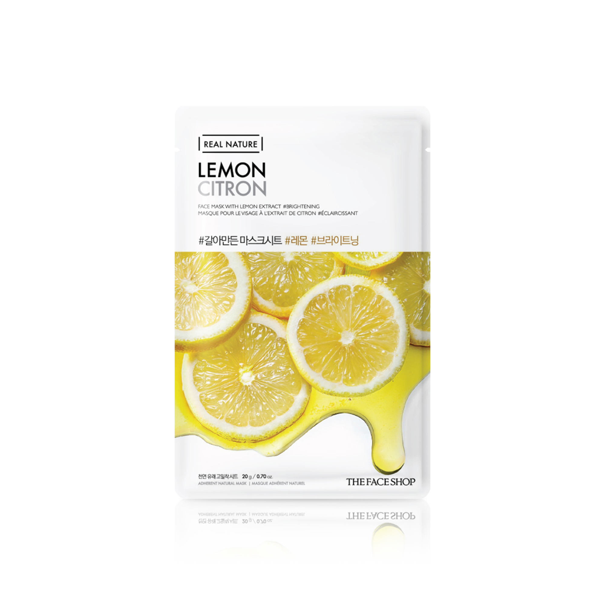 Real Nature Lemon Face Mask Sheet