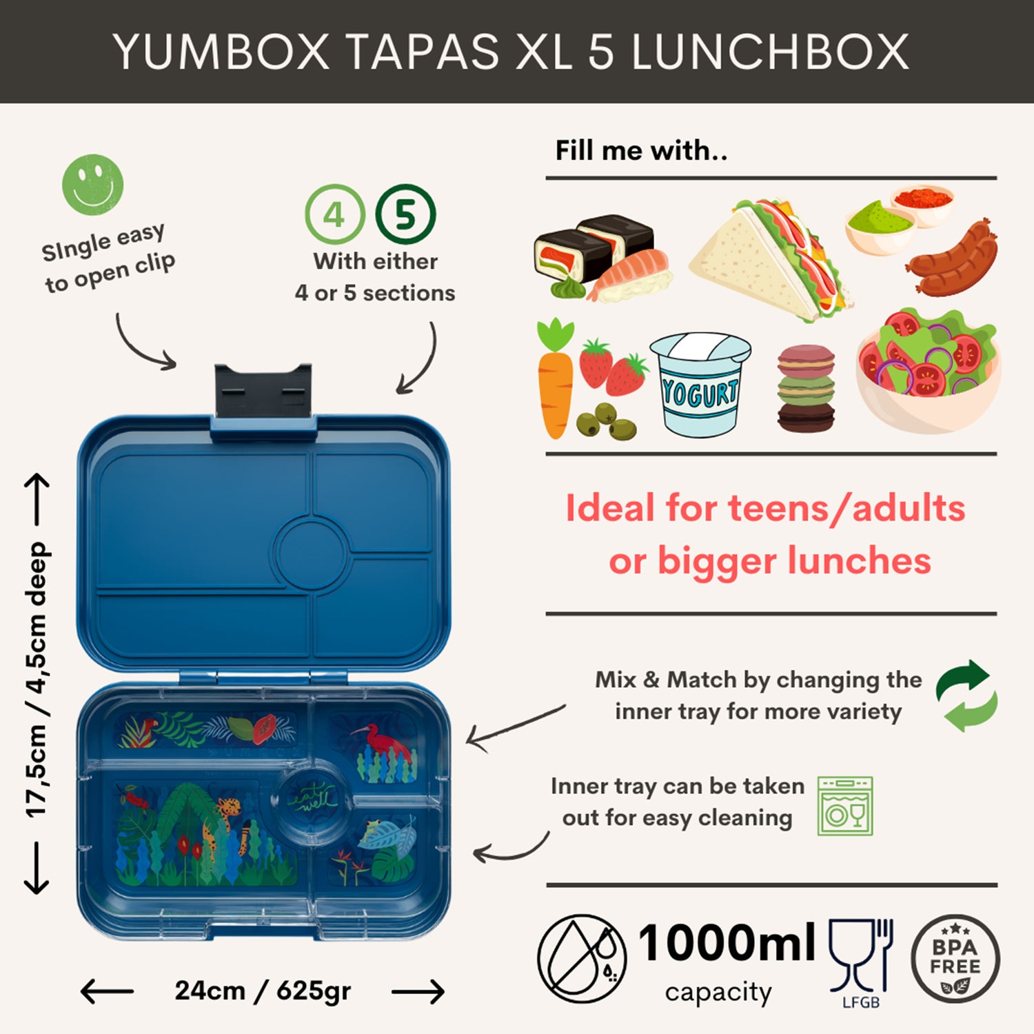 Monte Carlo - Jungle Tapas Lunchbox
