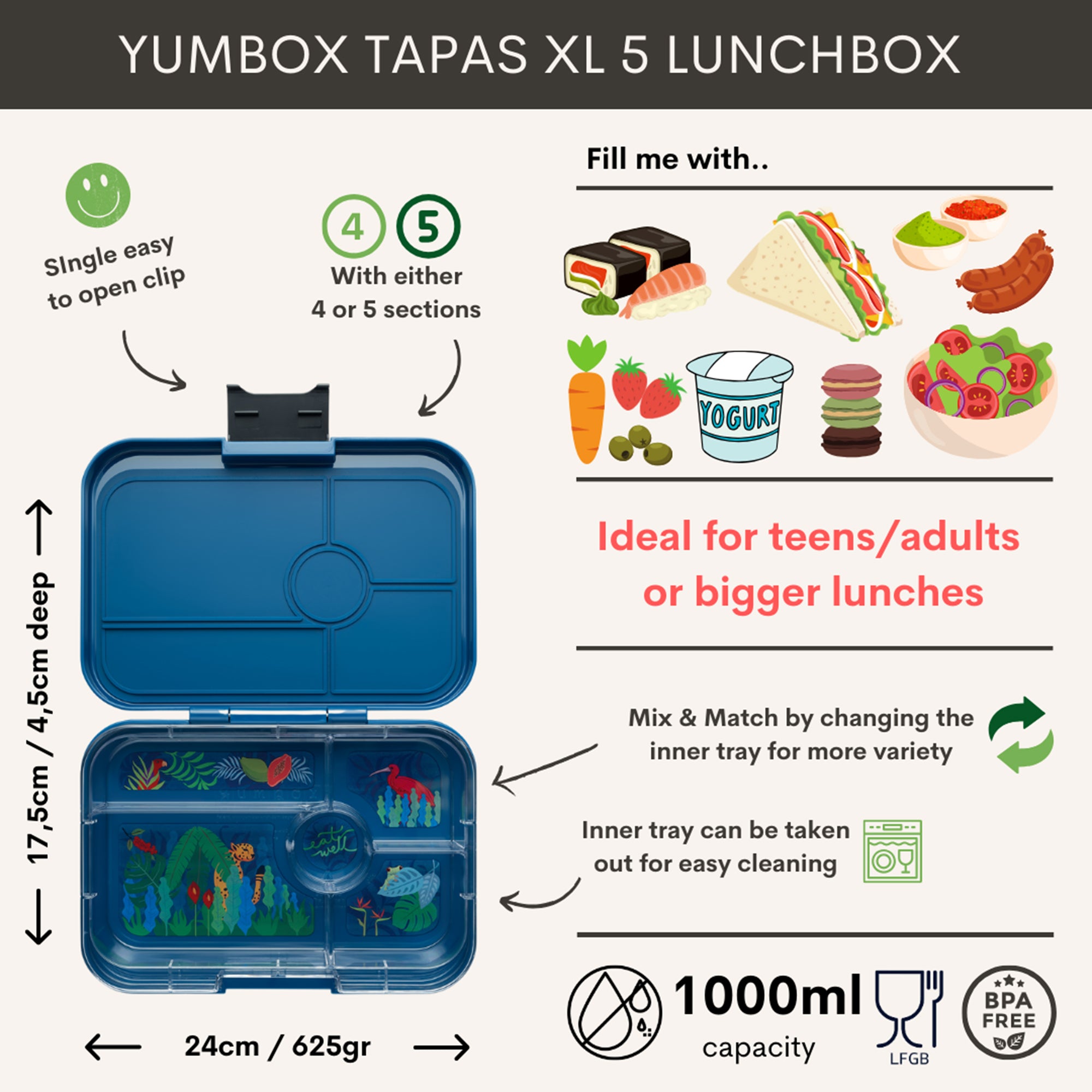 Monte Carlo - Jungle Tapas Lunchbox